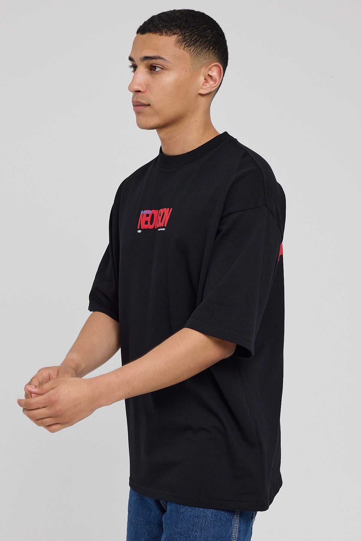 Neovision Compilation Oversize Super Heavy Tee Black