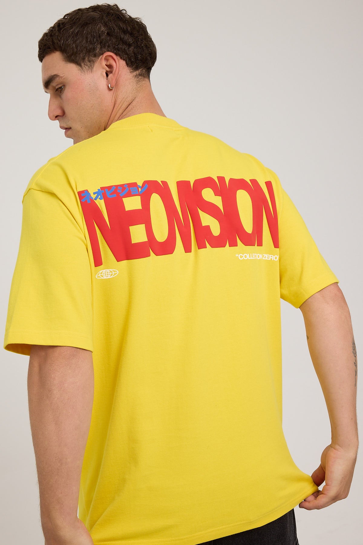 Neovision Compilation Oversize Super Heavy Tee Yellow