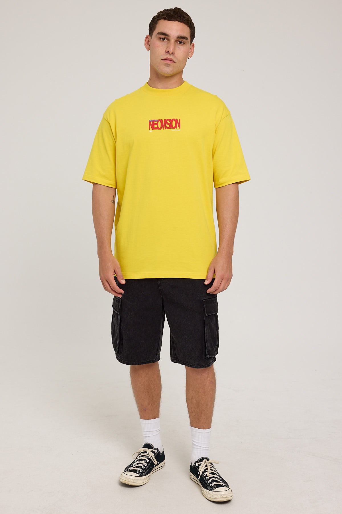 Neovision Compilation Oversize Super Heavy Tee Yellow