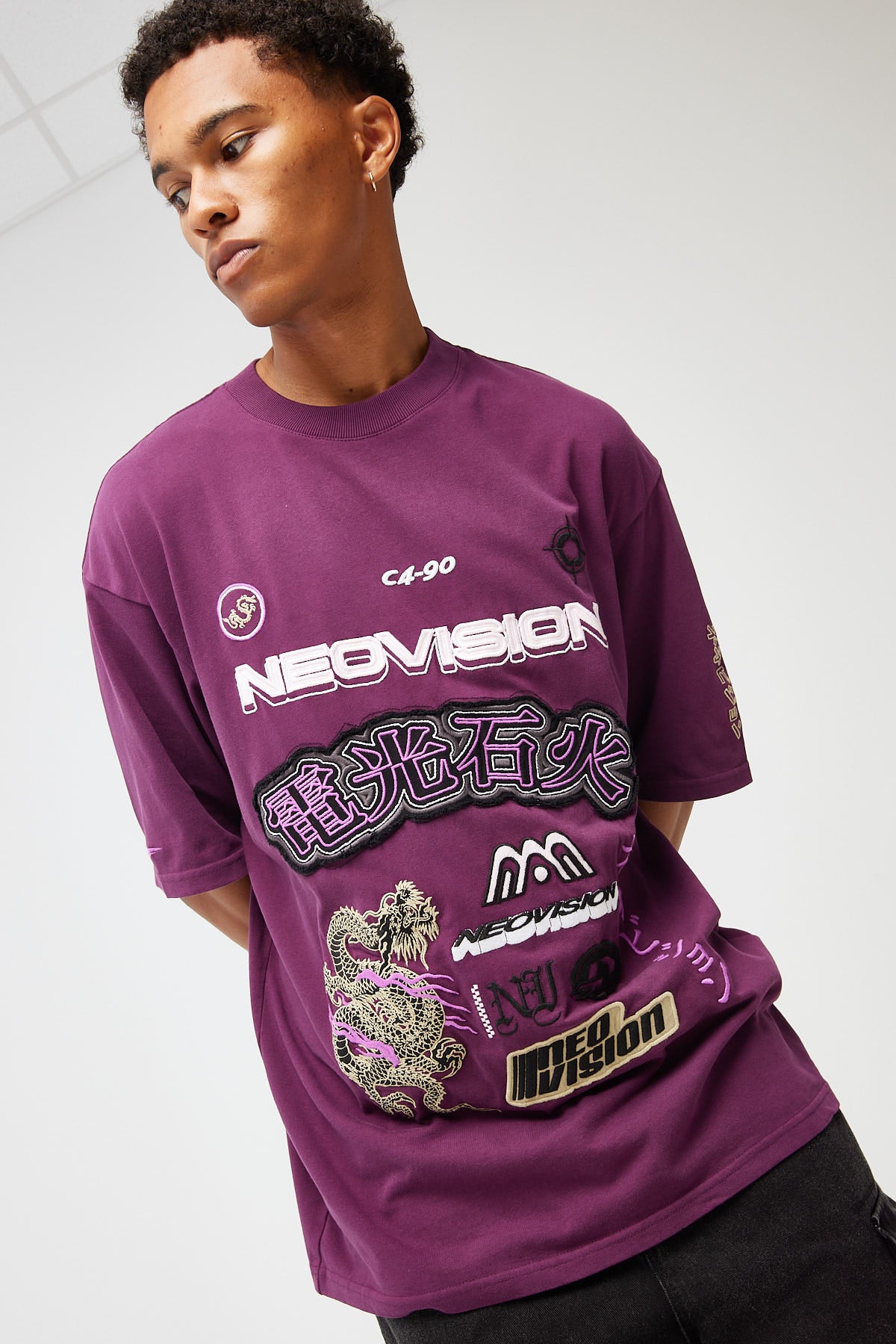 Neovision Combustion Oversize Super Heavy Tee Mulberry