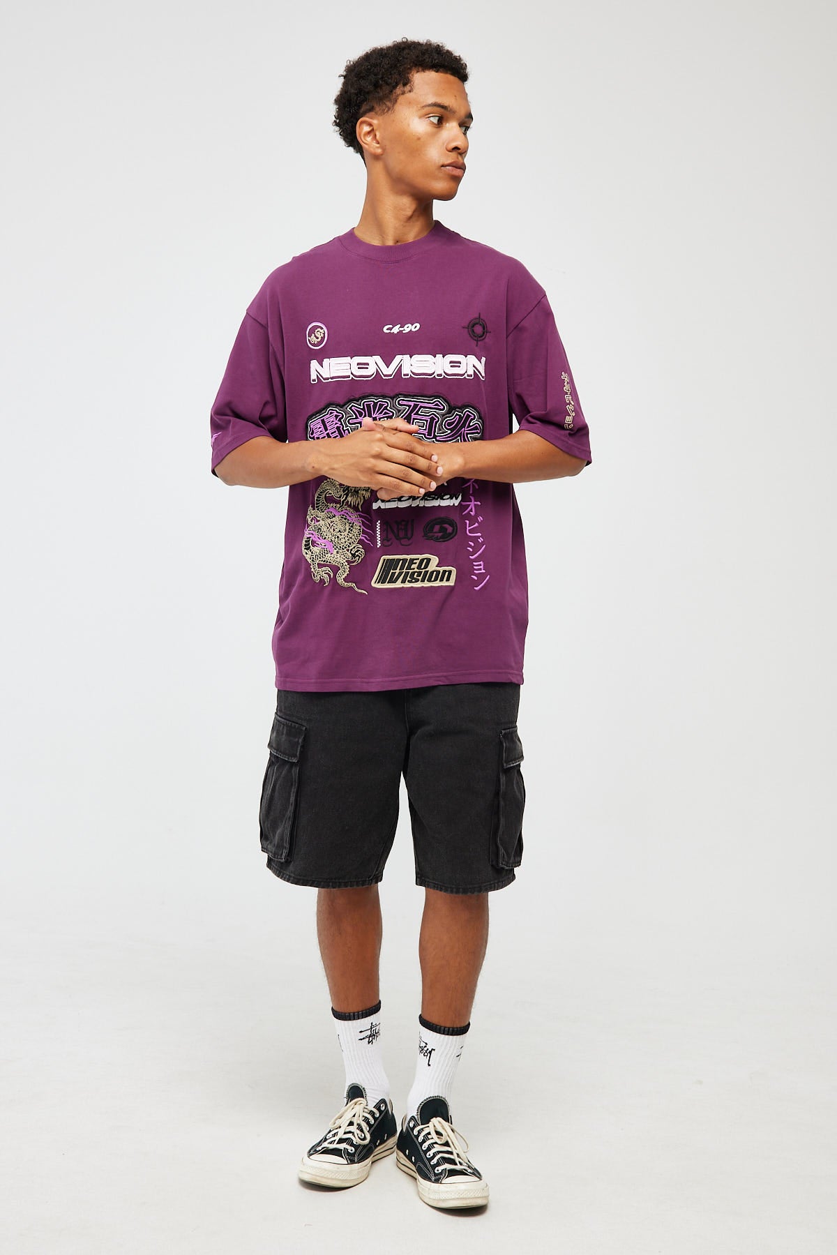 Neovision Combustion Oversize Super Heavy Tee Mulberry