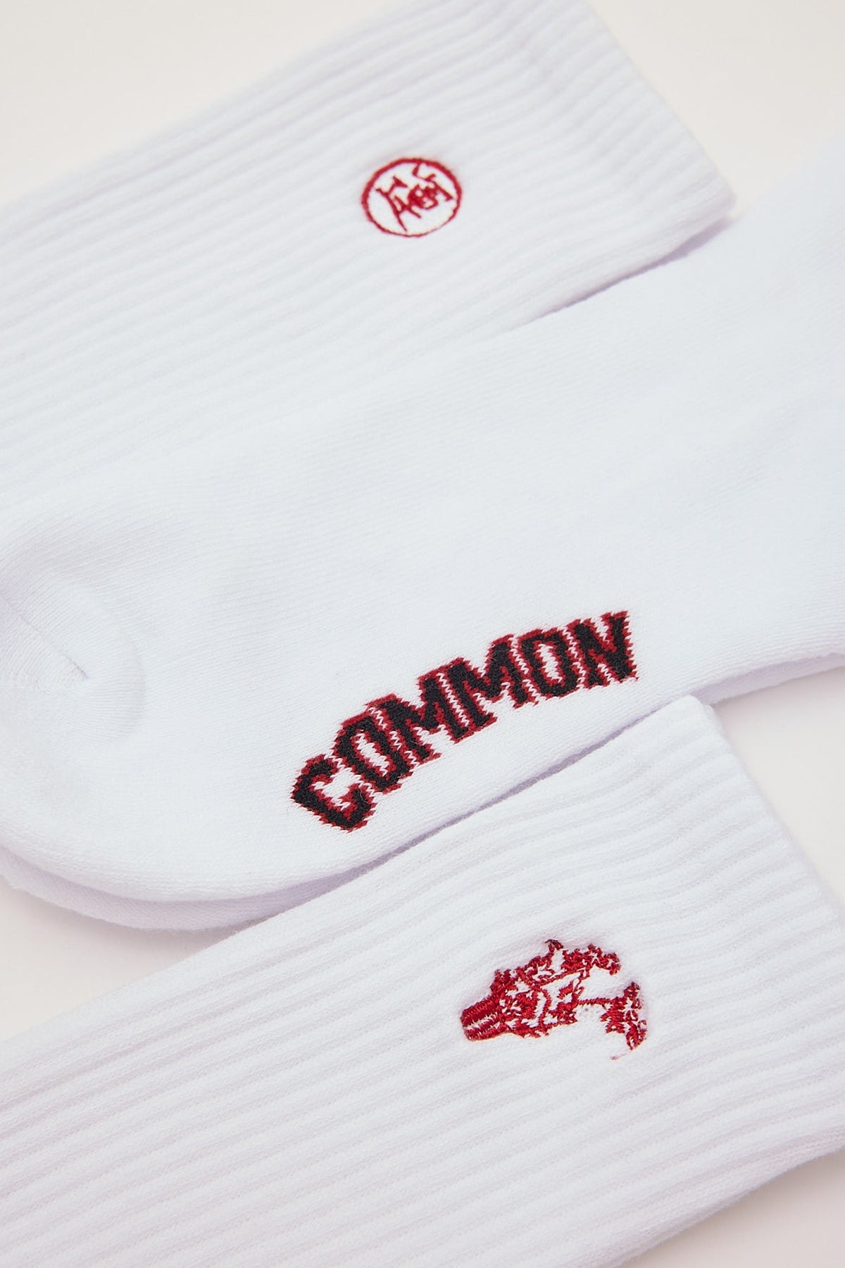 Common Need Sakura Sock 3 Pack White