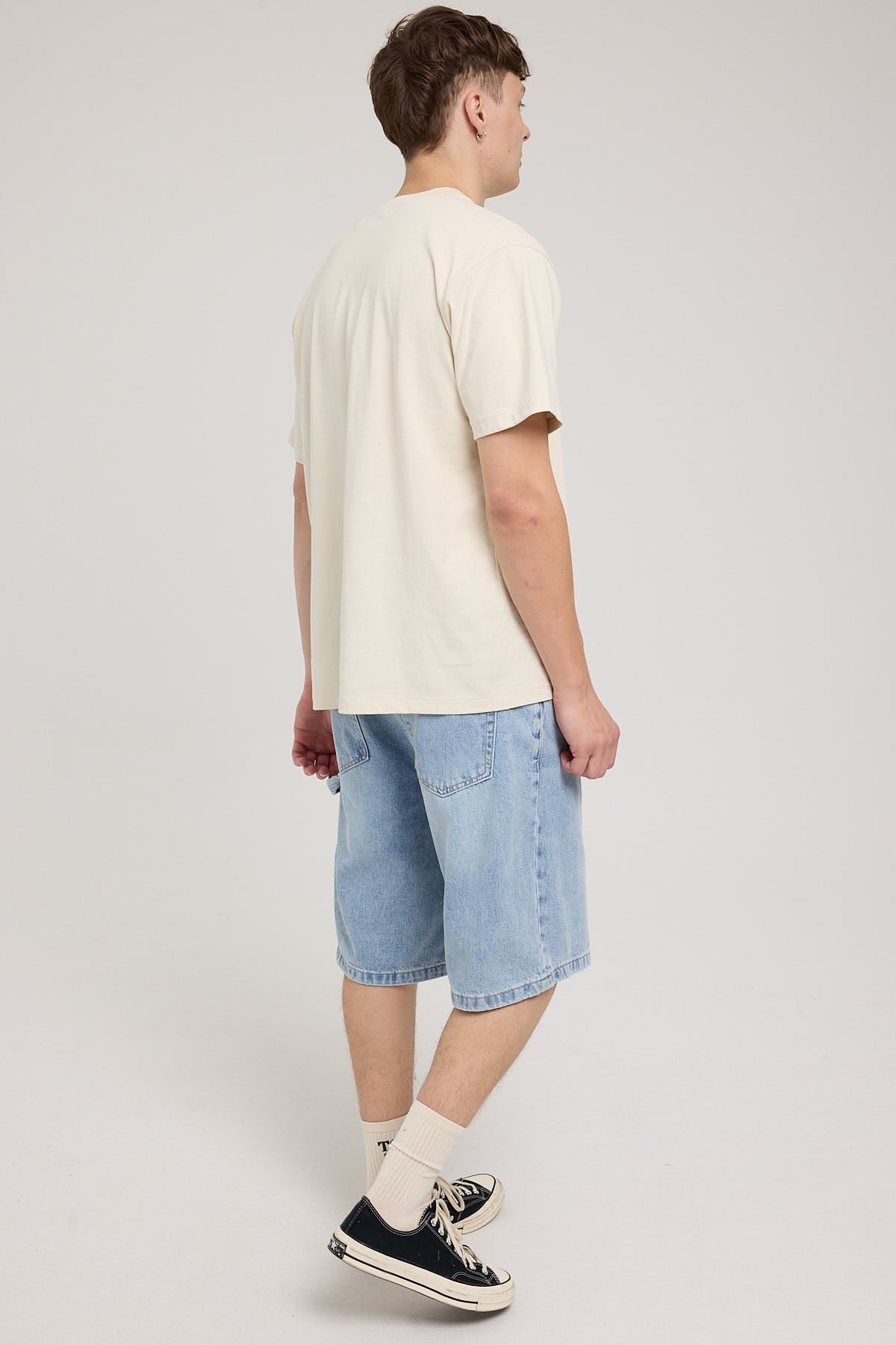 Thrills Big Slacker Denim Short Endless Blue