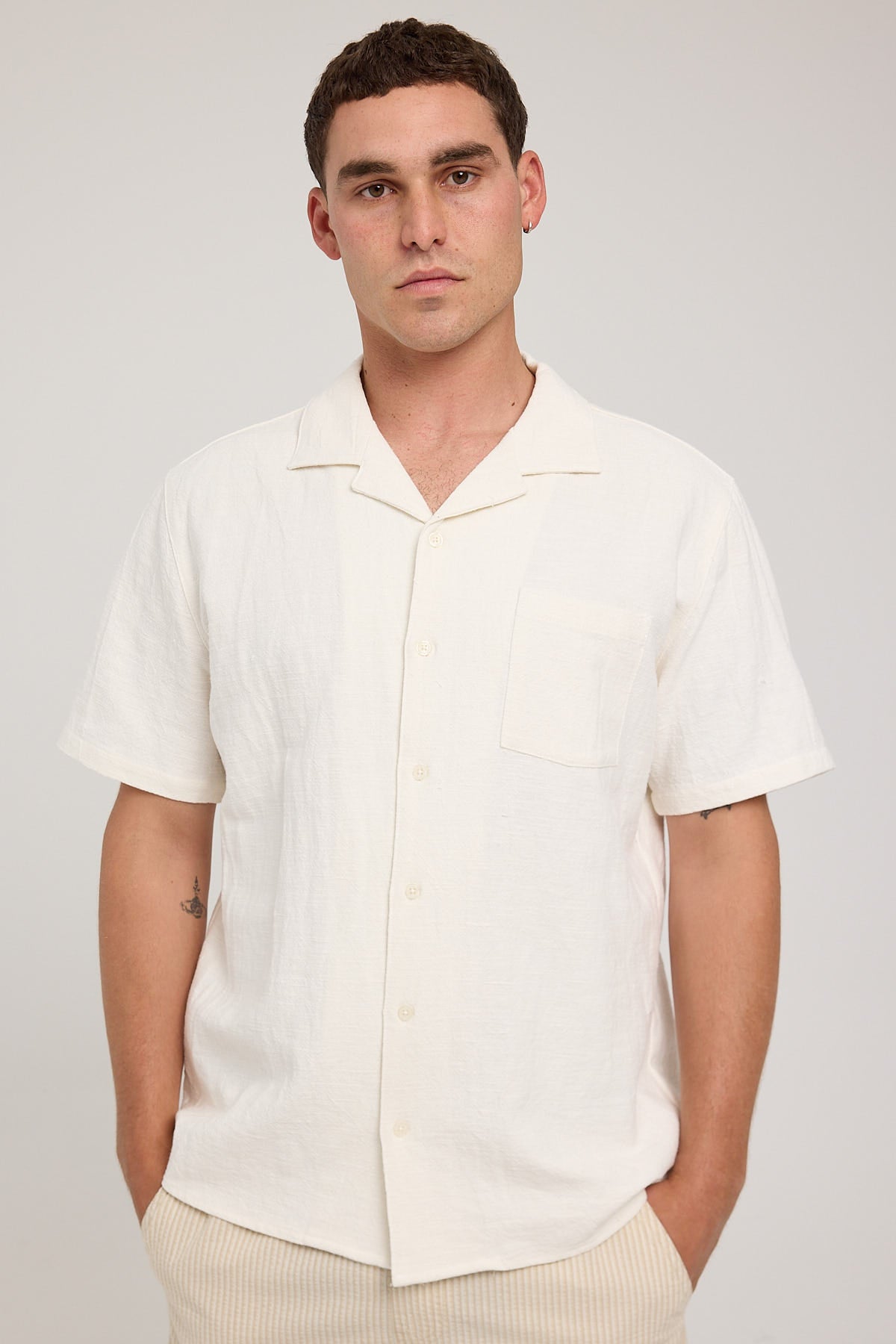 Common Need Bayside Resort Shirt White