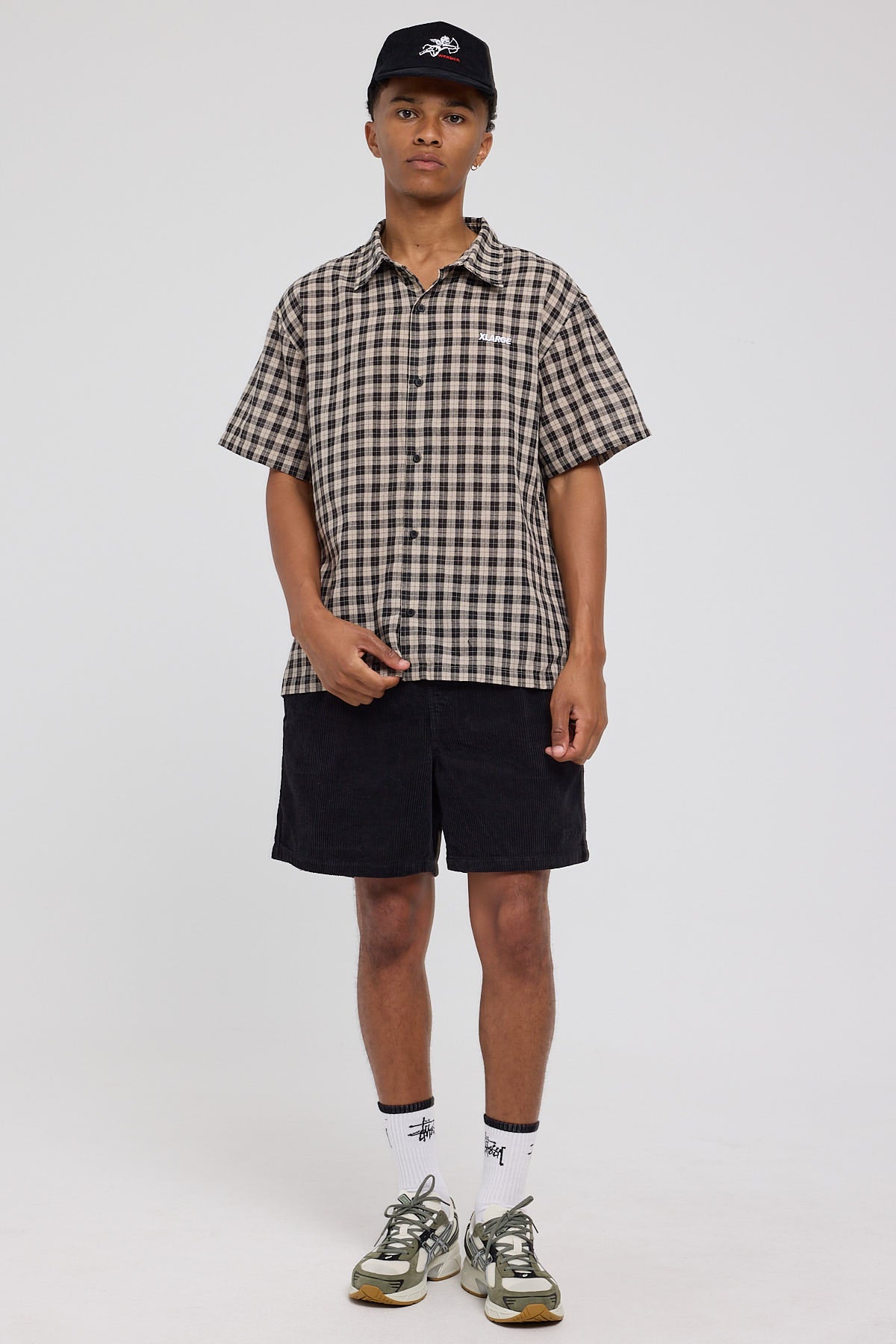 Xlarge 91 Wide Cord Beachshort Pigment Black