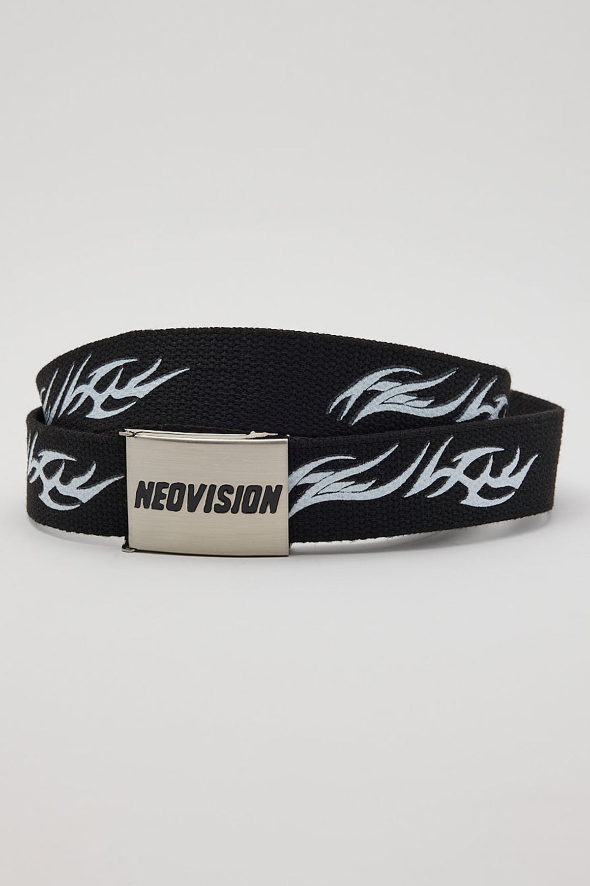 Neovision Tribal Web Belt Silver/Black