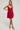 Luck & Trouble Posed Rose Mini Dress Cherry Red