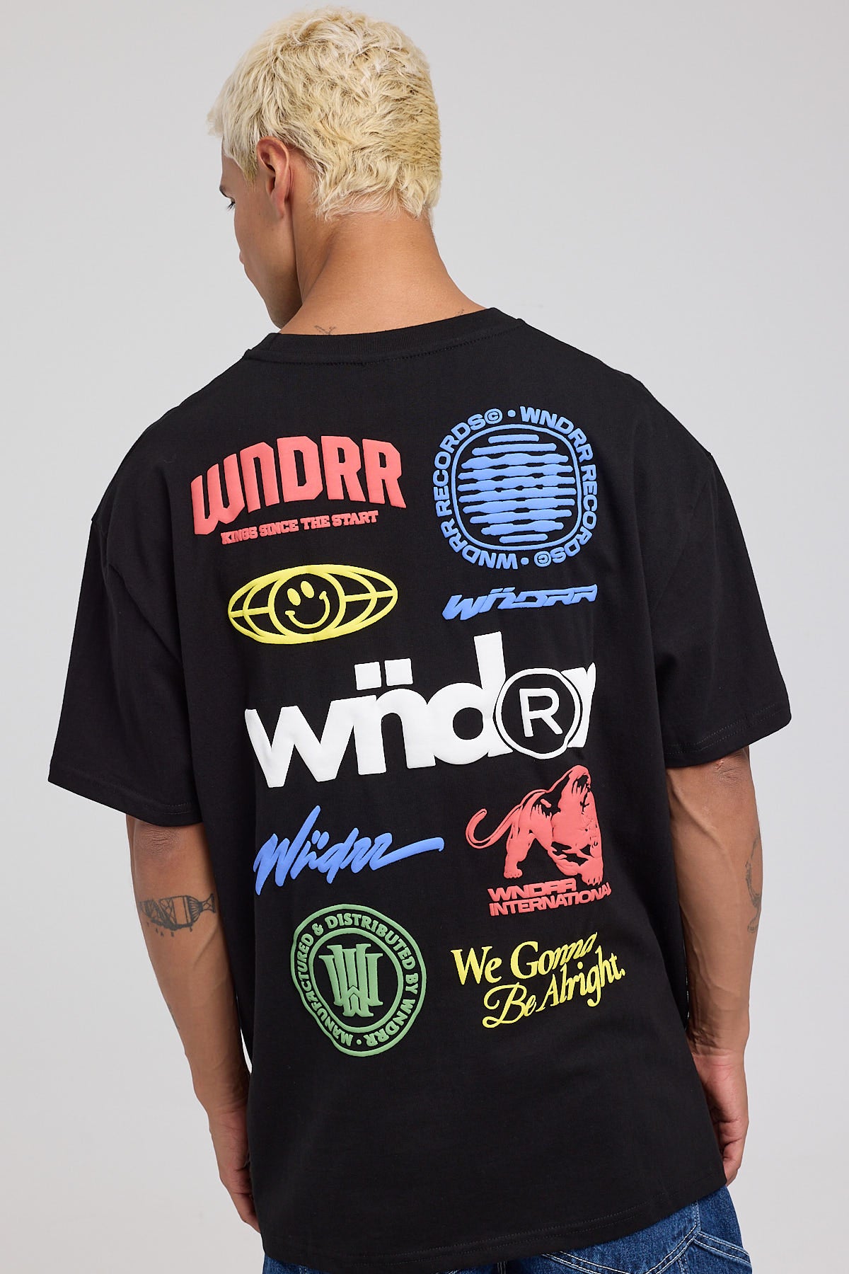 Wndrr Source Box Fit Tee Black