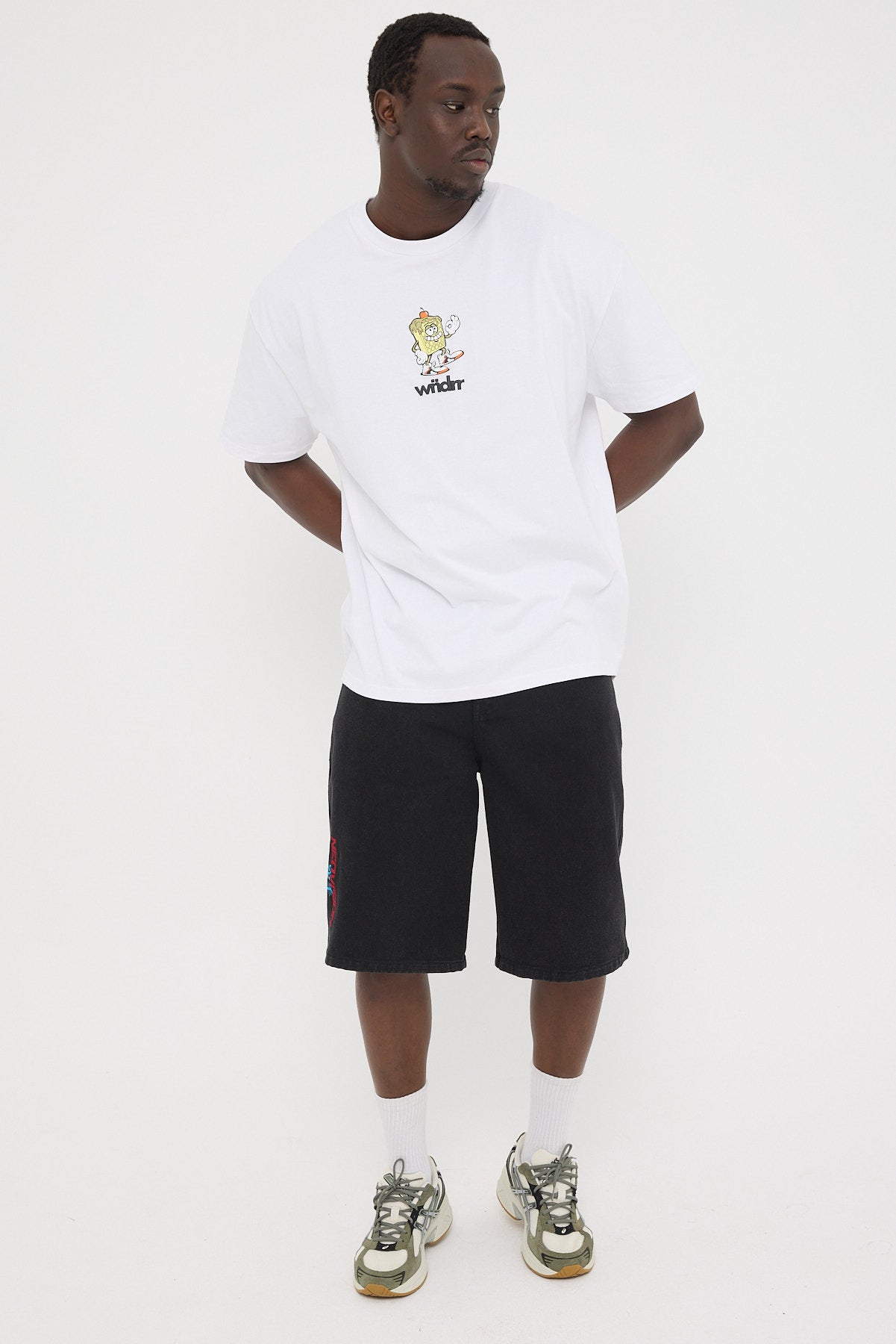 Wndrr Waffle House Box Fit Tee White