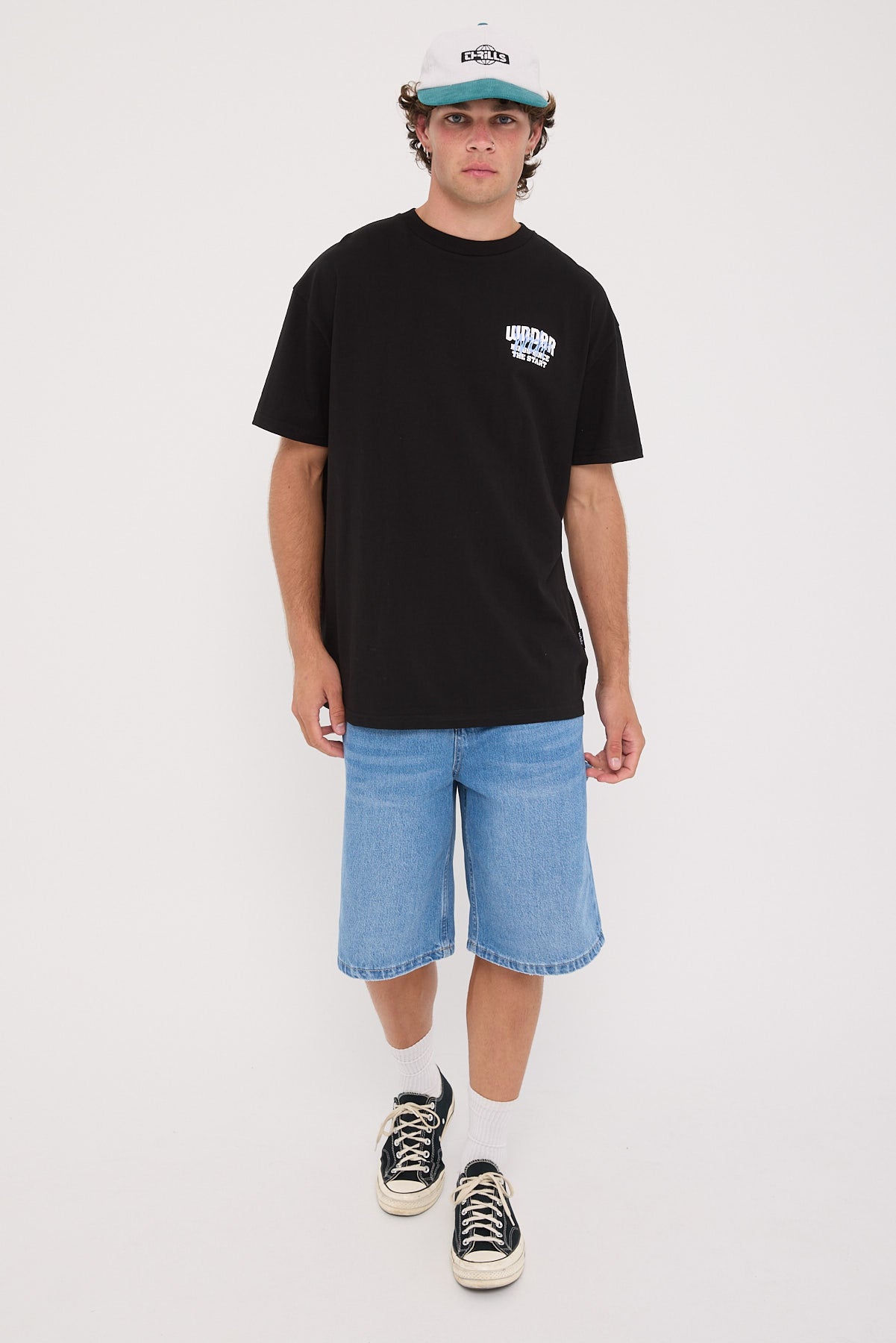 Wndrr Top Tier Box Fit Tee Black