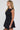 Perfect Stranger Shirred High Neck Mini Dress Black