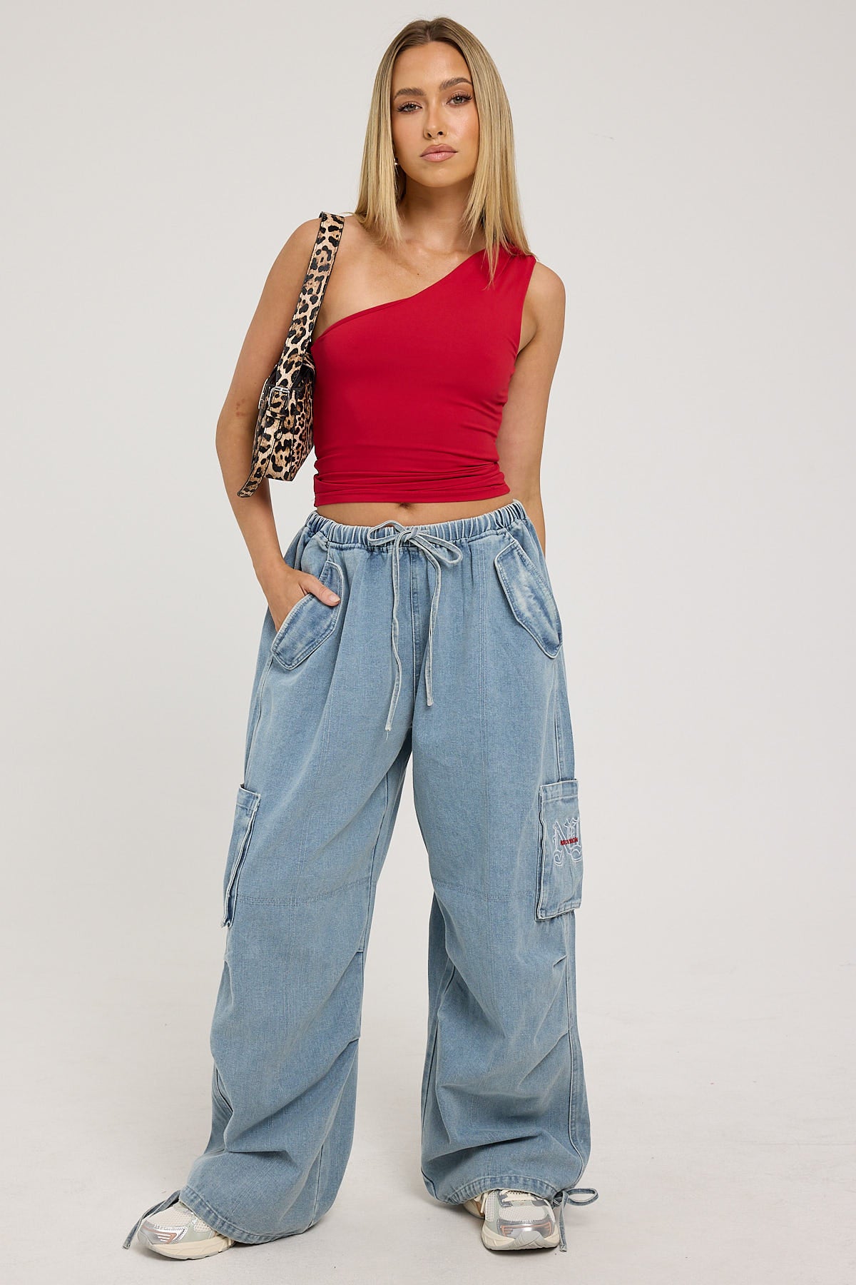 Neovision Shadow Realm Wide Leg Pant Light Blue Denim