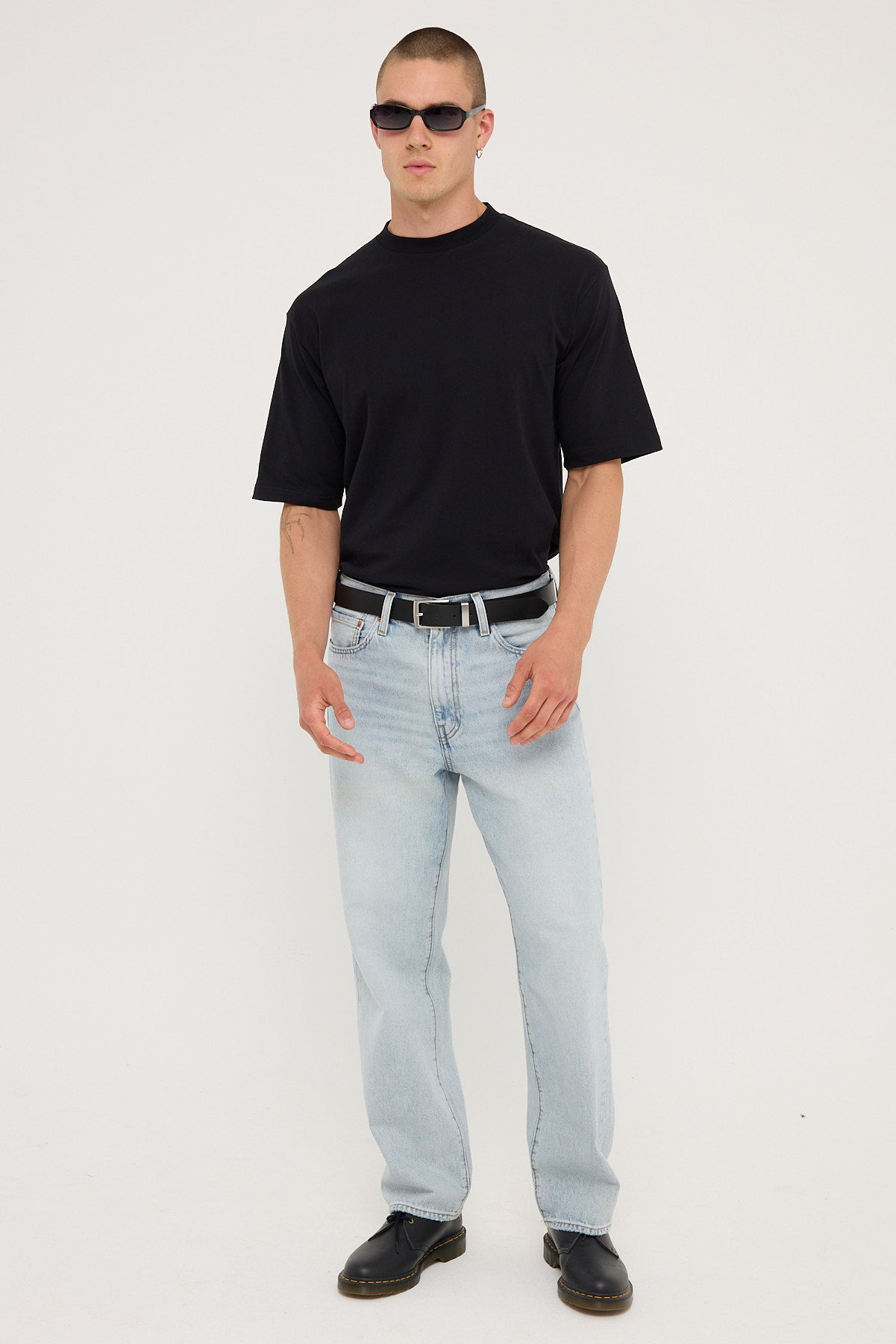 Open Archive Organic Boxy Tee Black