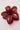 Token Frangipani Flower Hair Claw Clip Burgundy