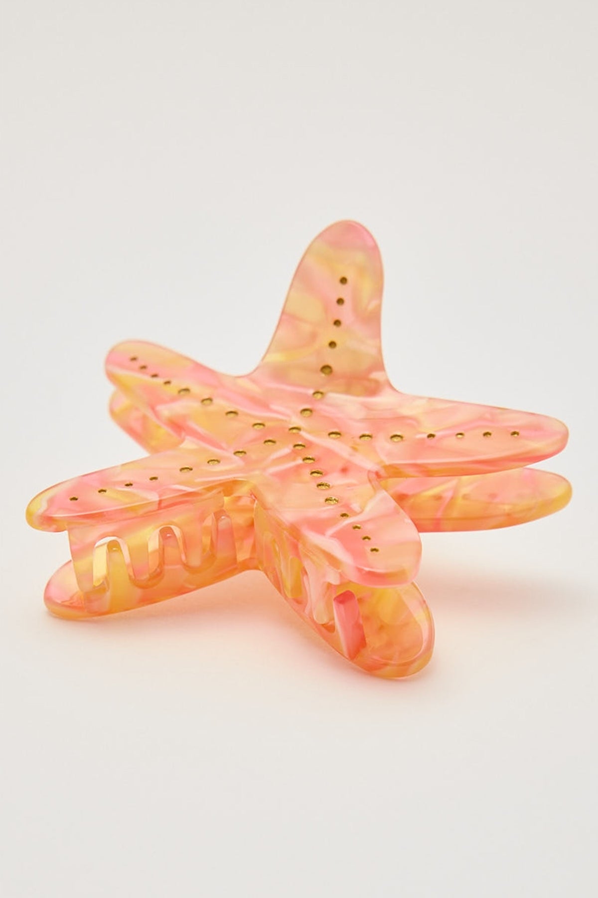 Token Starfish Hair Claw Clip Orange