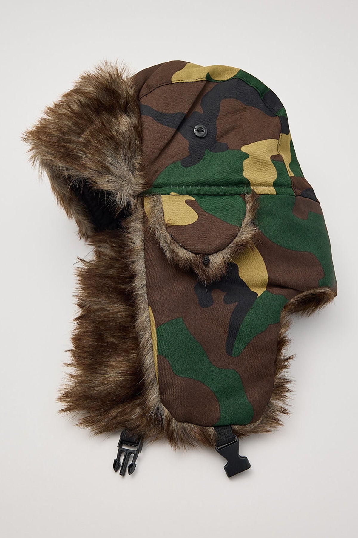 Token Camo Faux Fur Trapper Hat Camo