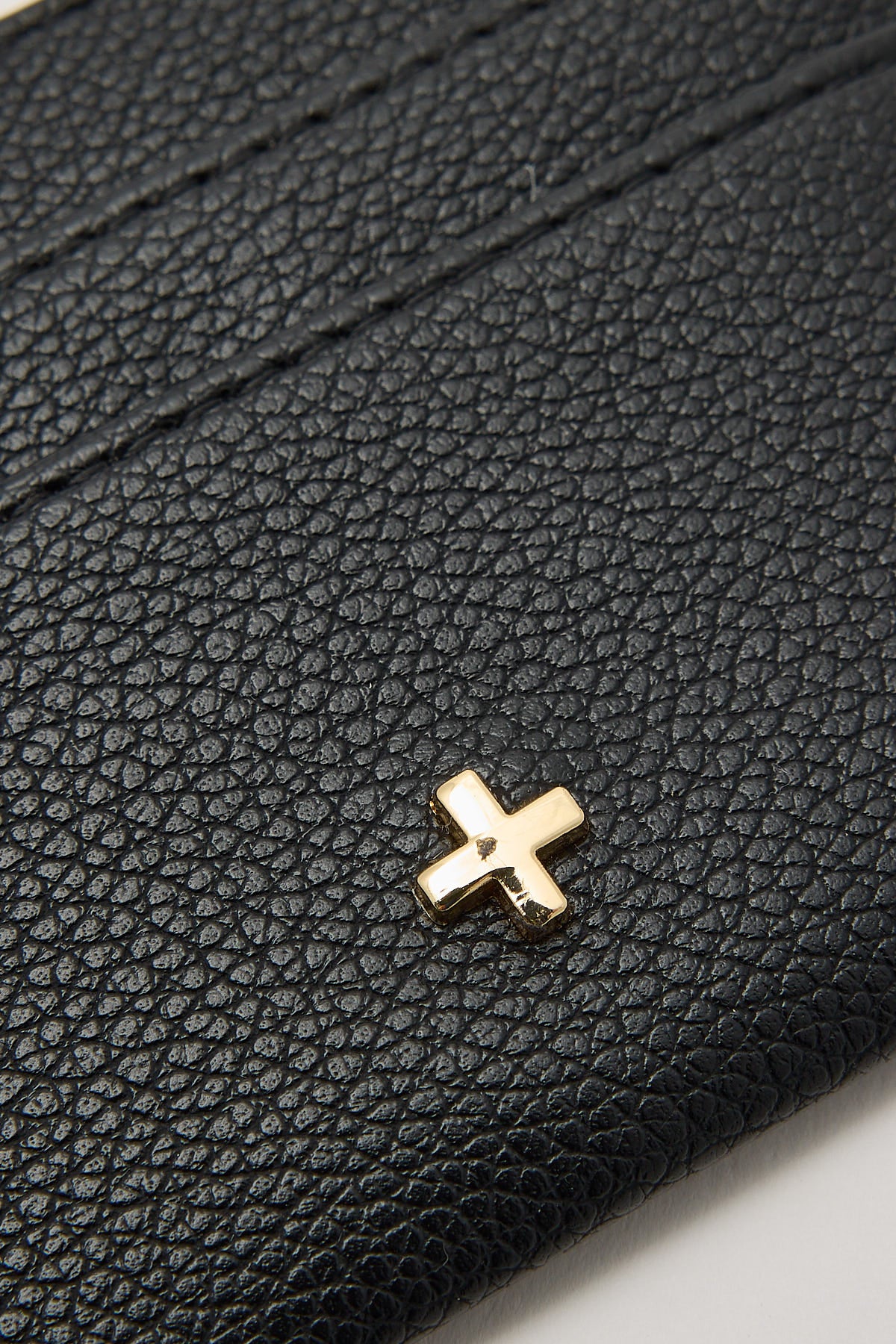 Peta + Jain Gia Cardholder Black Pebble/Gold