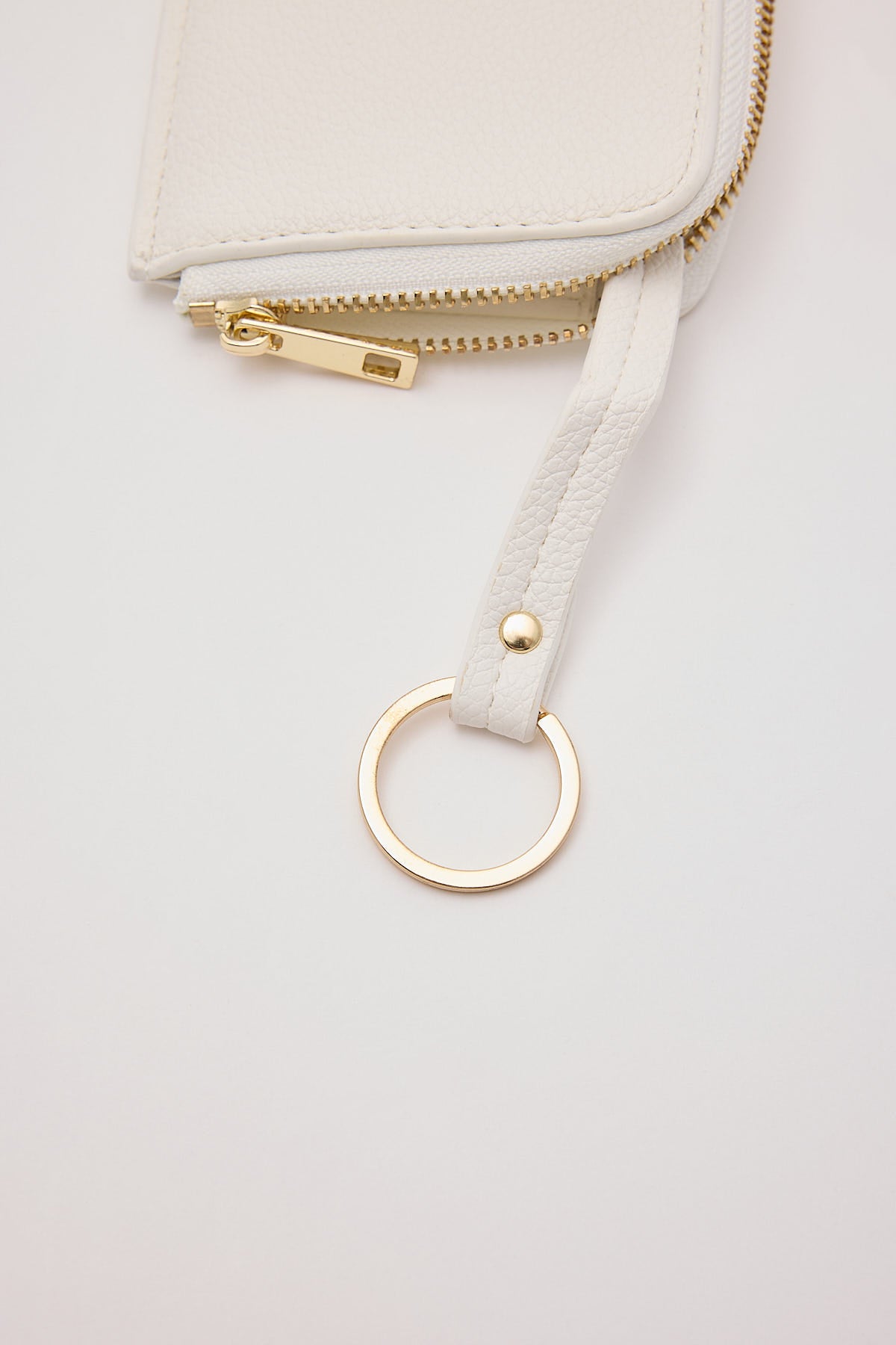 Peta + Jain Fitz Cardholer White Pebble/Gold