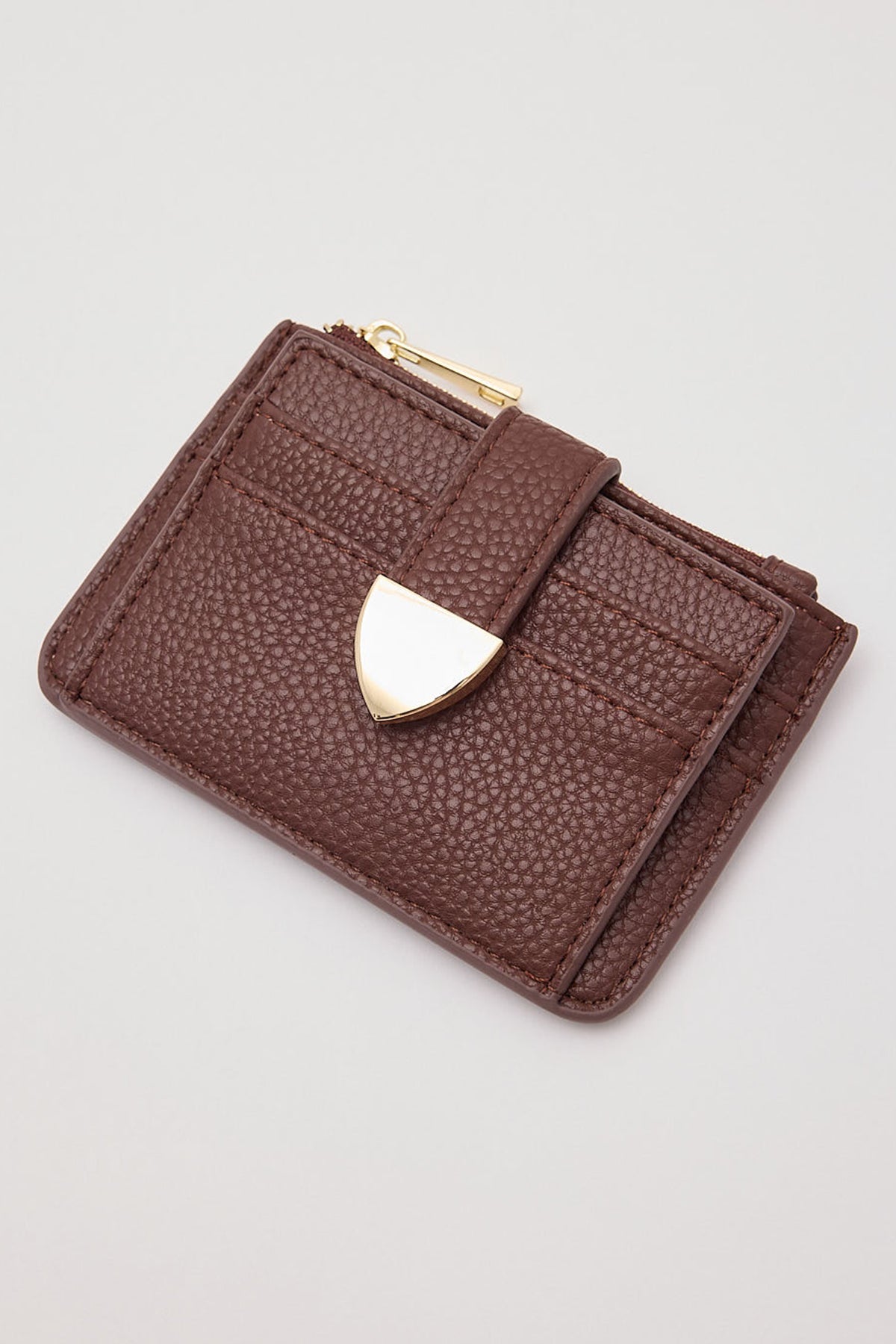 Peta + Jain Jace Cardholder Choc Pebble/Gold