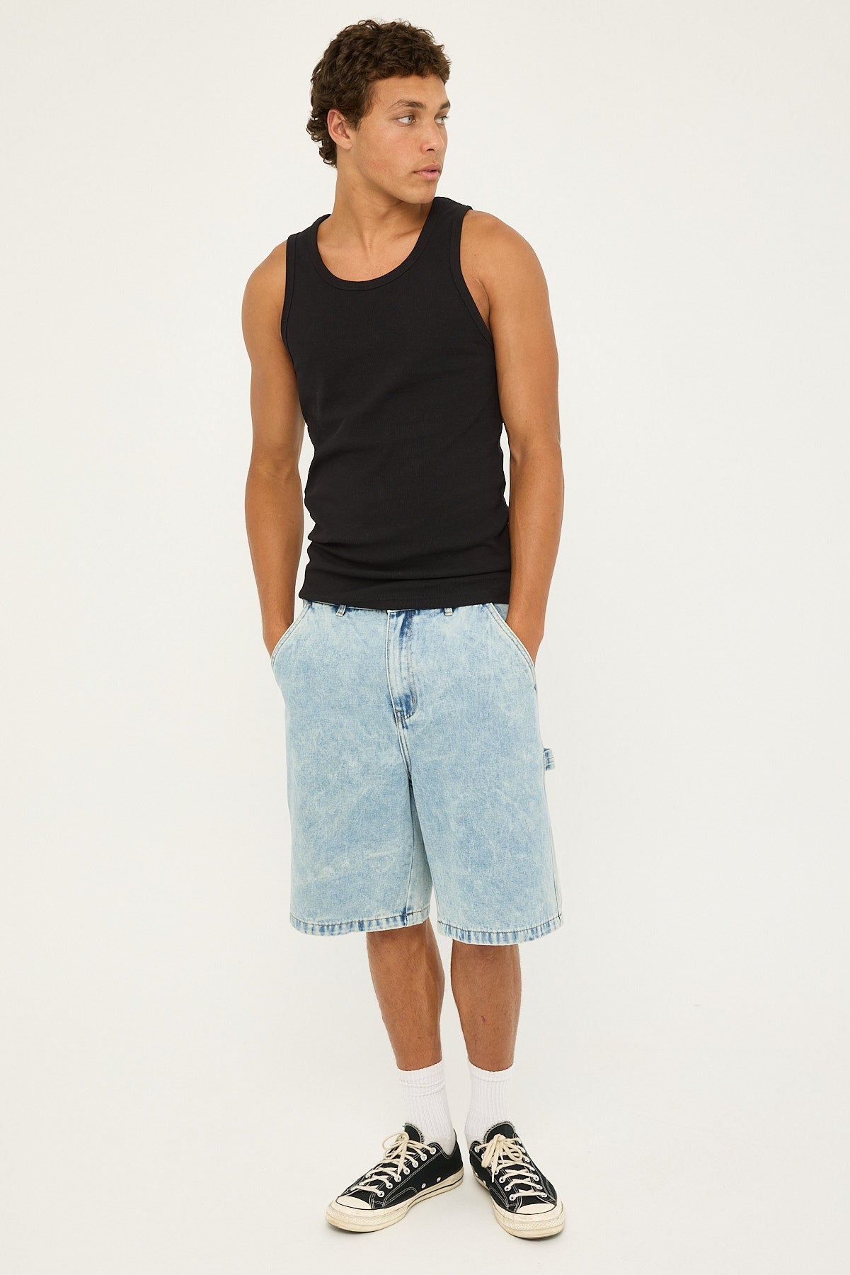 Xlarge Denim Work Short Bleach Indigo