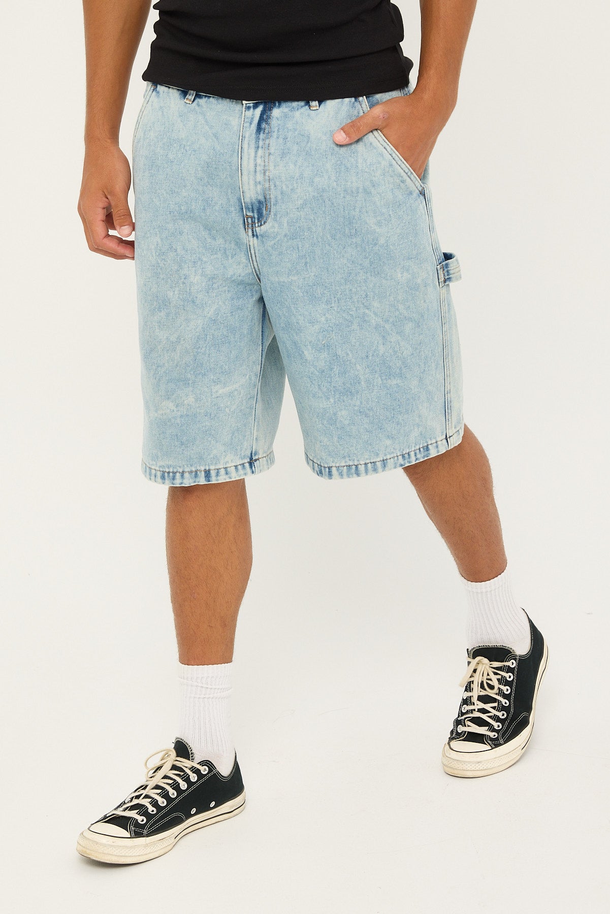 Xlarge Denim Work Short Bleach Indigo