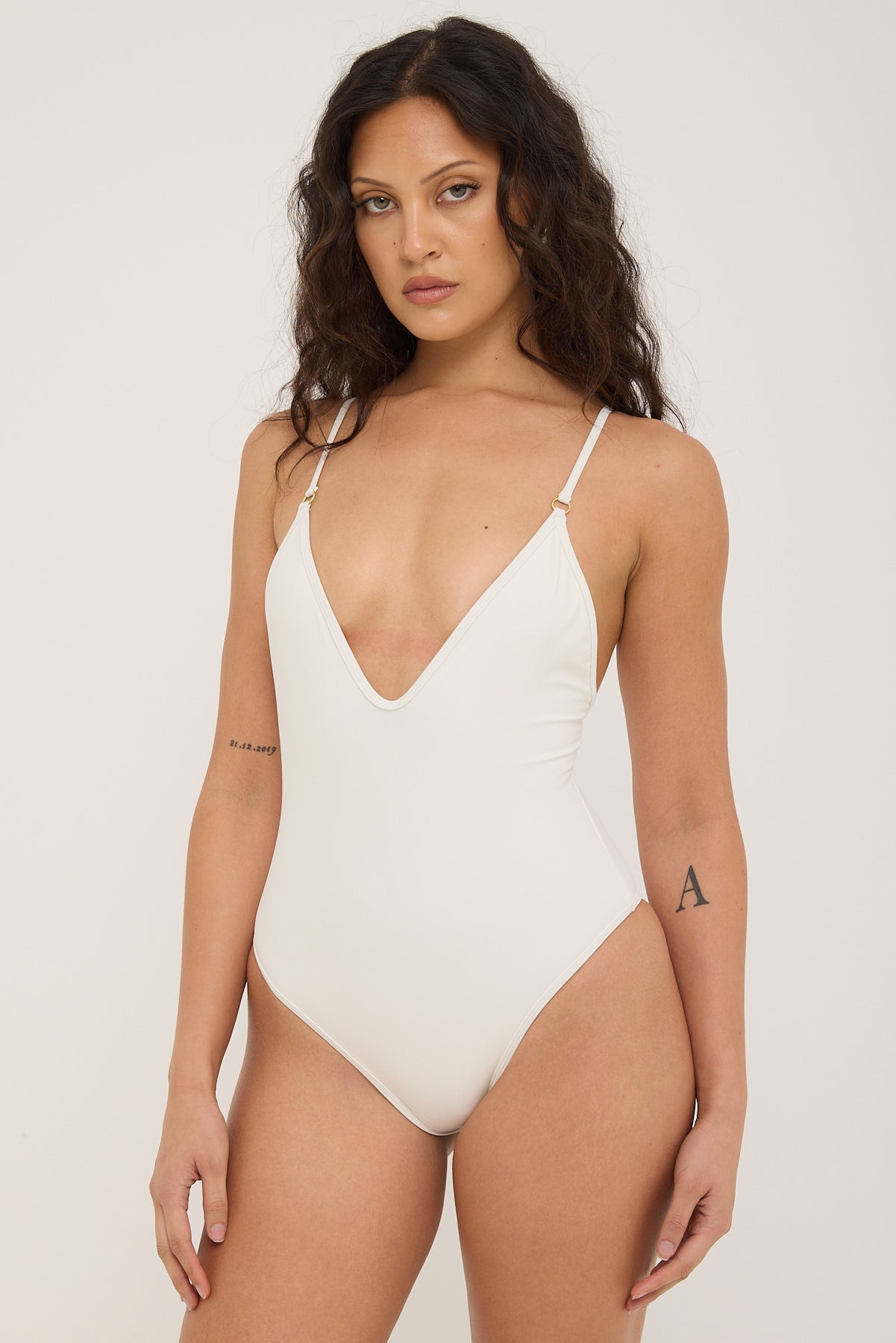 Perfect Stranger Spice Sunset One Piece Bodysuit White