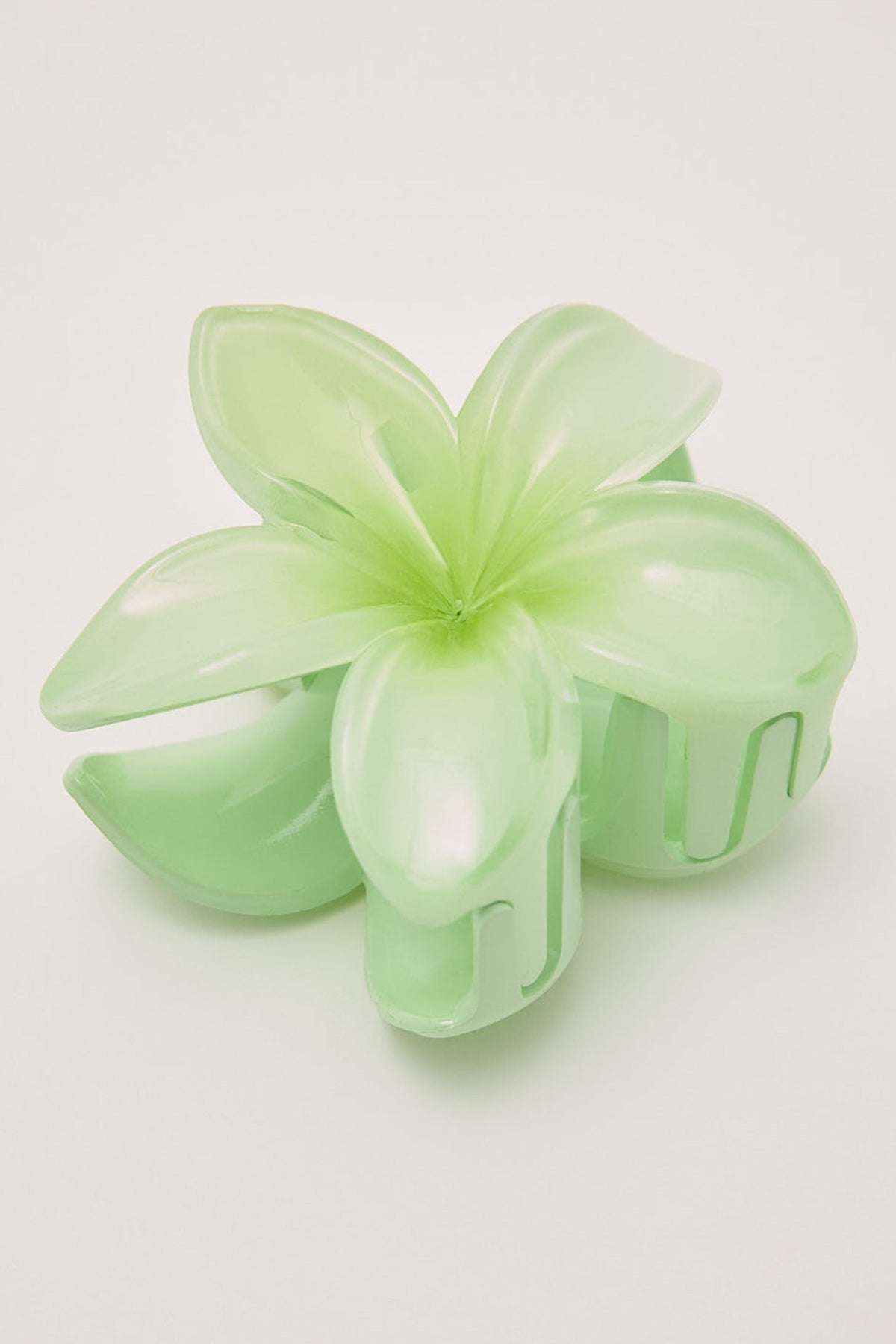 Token Frangipani Flower Hair Claw Clip Lime