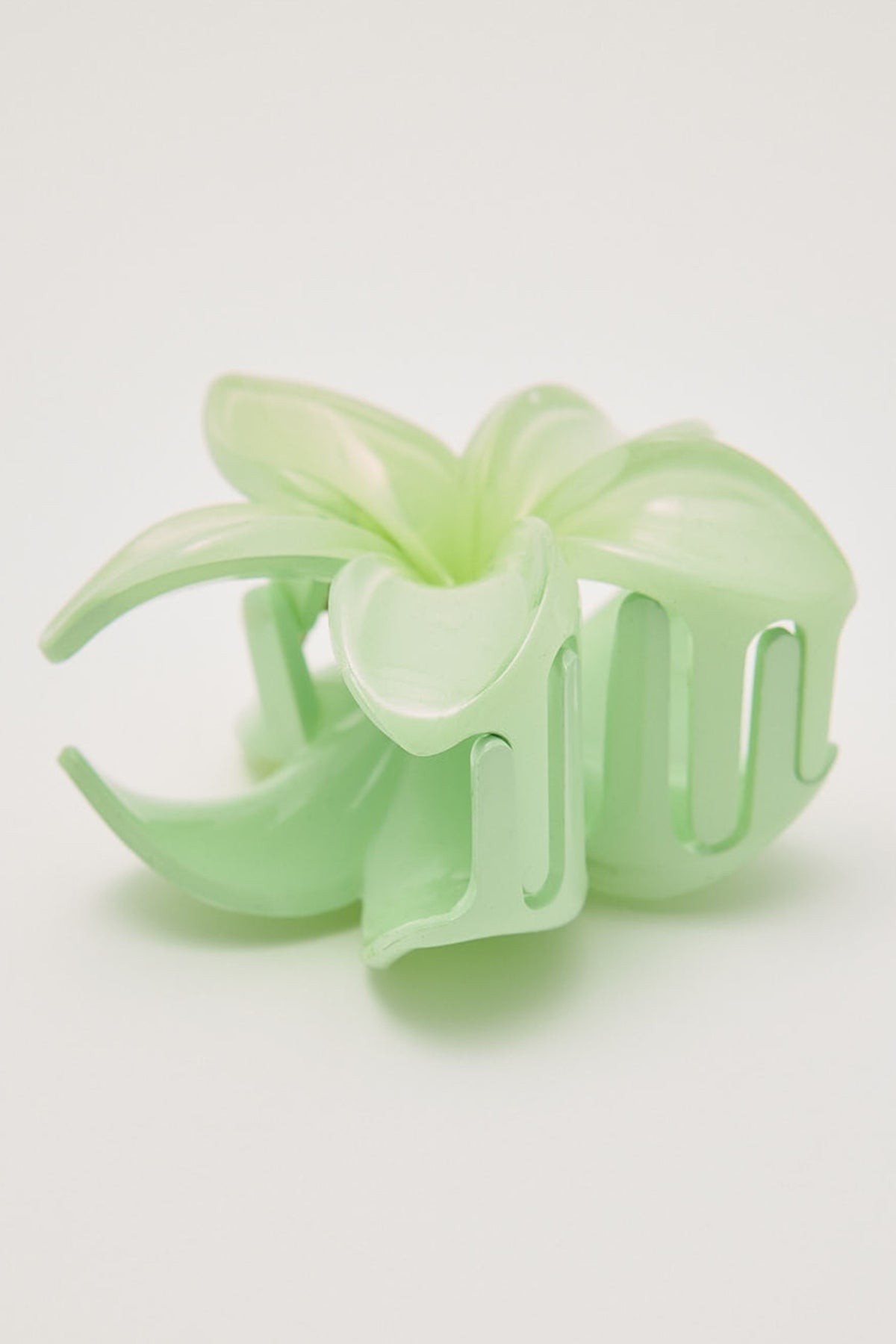 Token Frangipani Flower Hair Claw Clip Lime