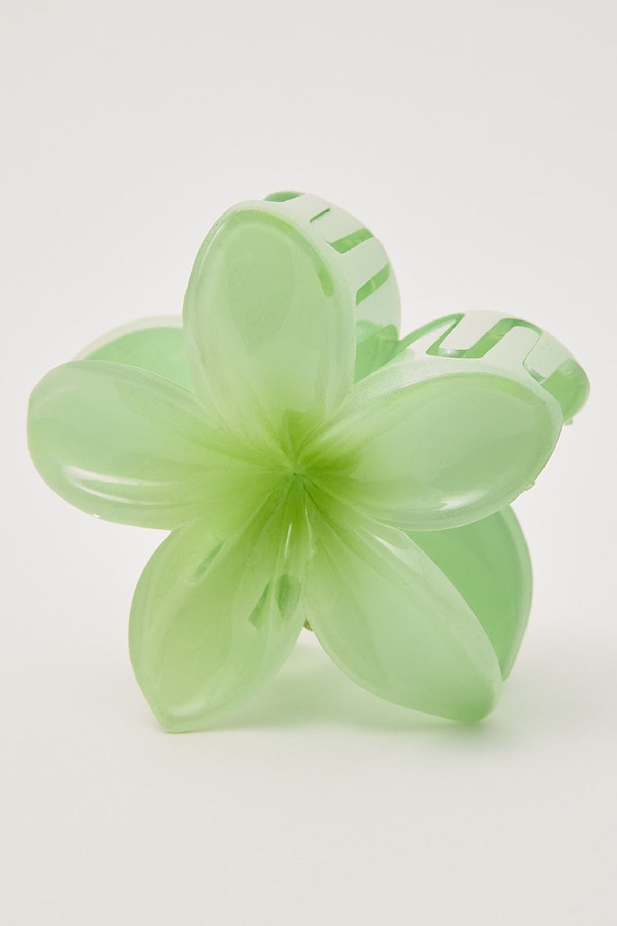 Token Frangipani Flower Hair Claw Clip Lime