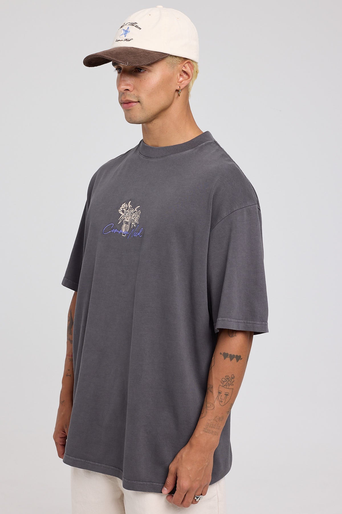 Common Need Estate Heavyweight Boxy Tee Washed Black