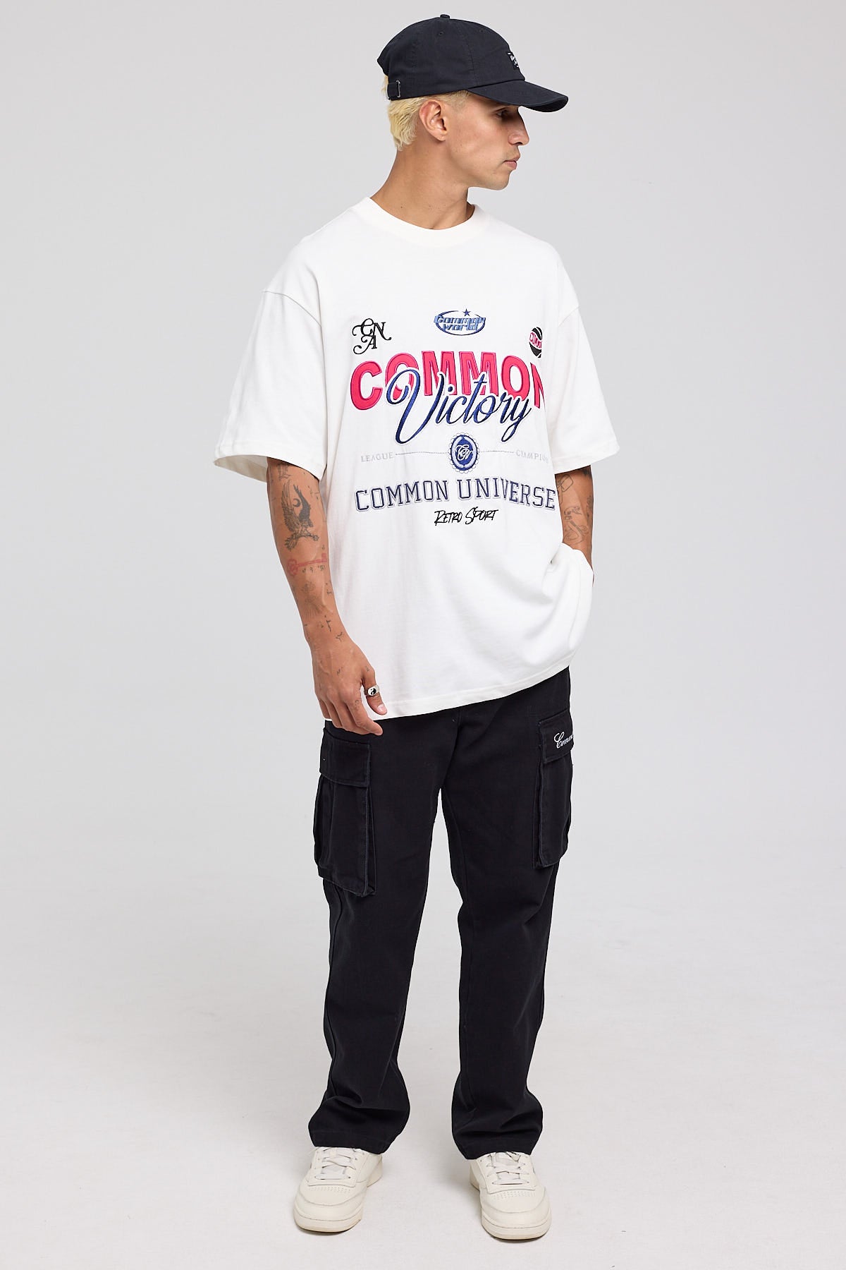 Common Need Victory Heavyweight Boxy Tee White