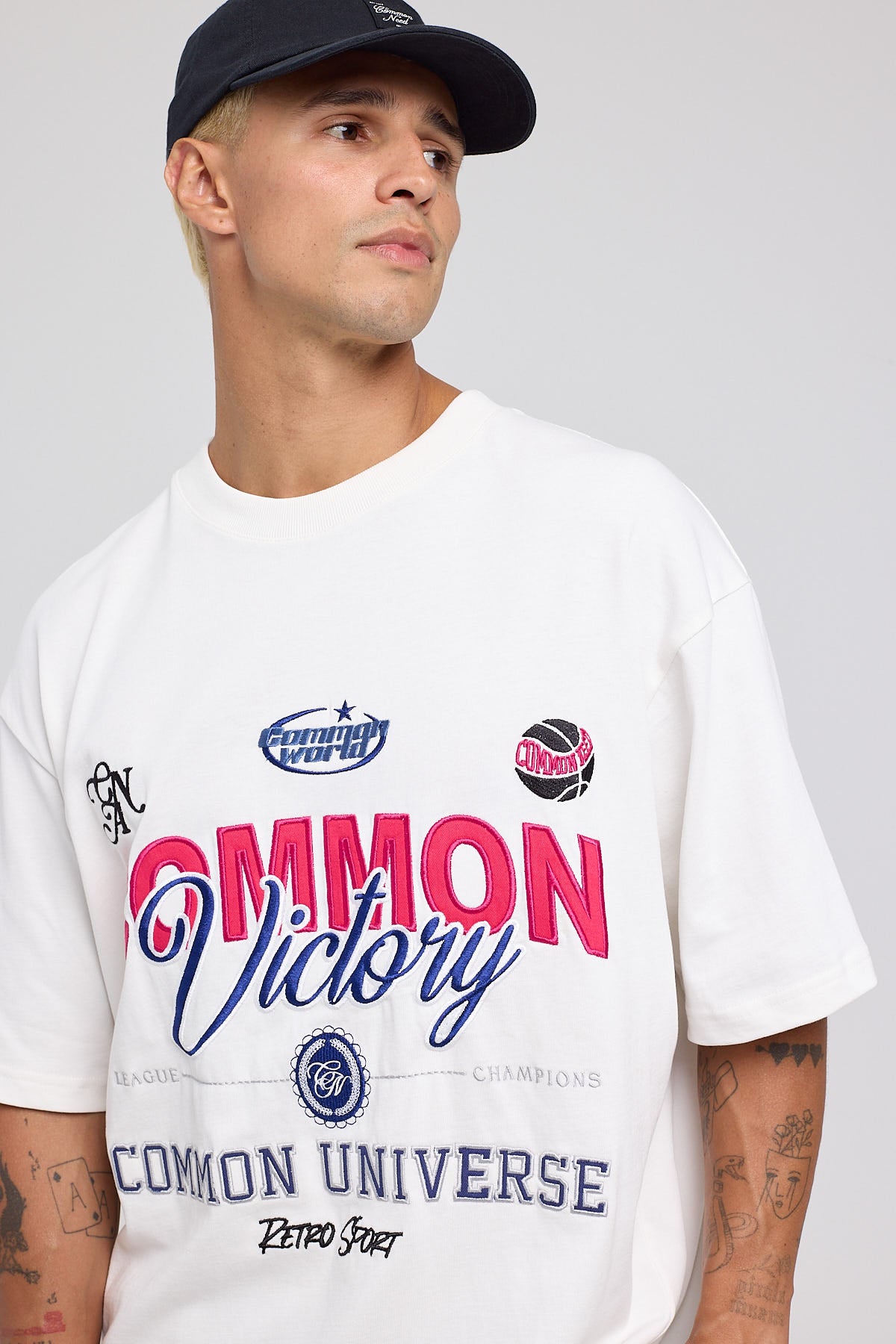 Common Need Victory Heavyweight Boxy Tee White