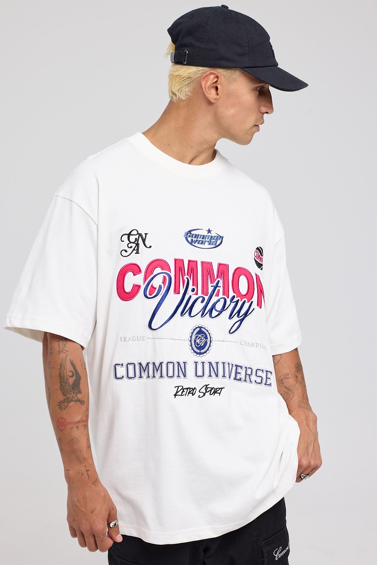 Common Need Victory Heavyweight Boxy Tee White