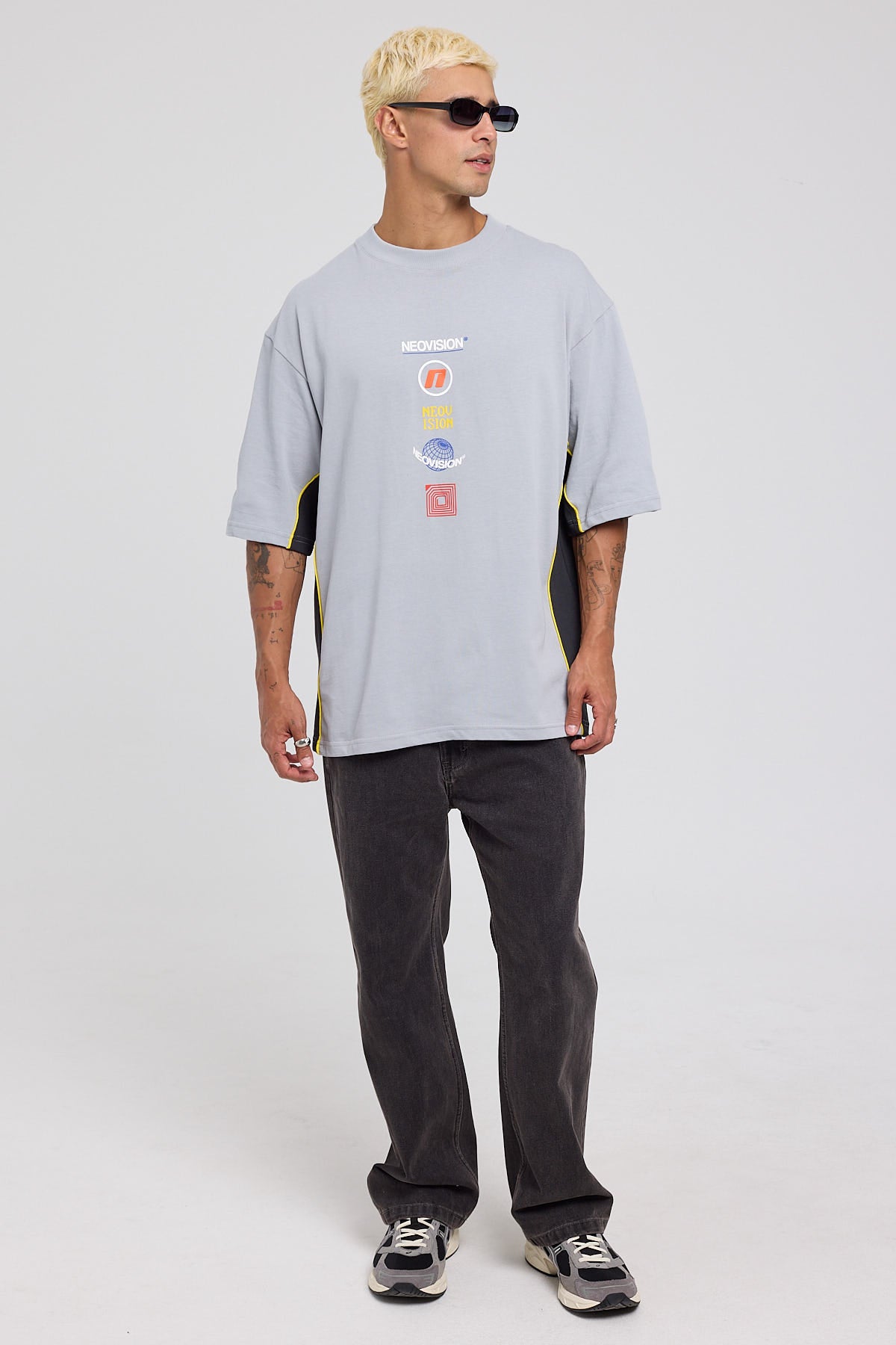 Neovision Augment Street Super Heavy Tee Grey/Cyber Yellow/Dark Grey