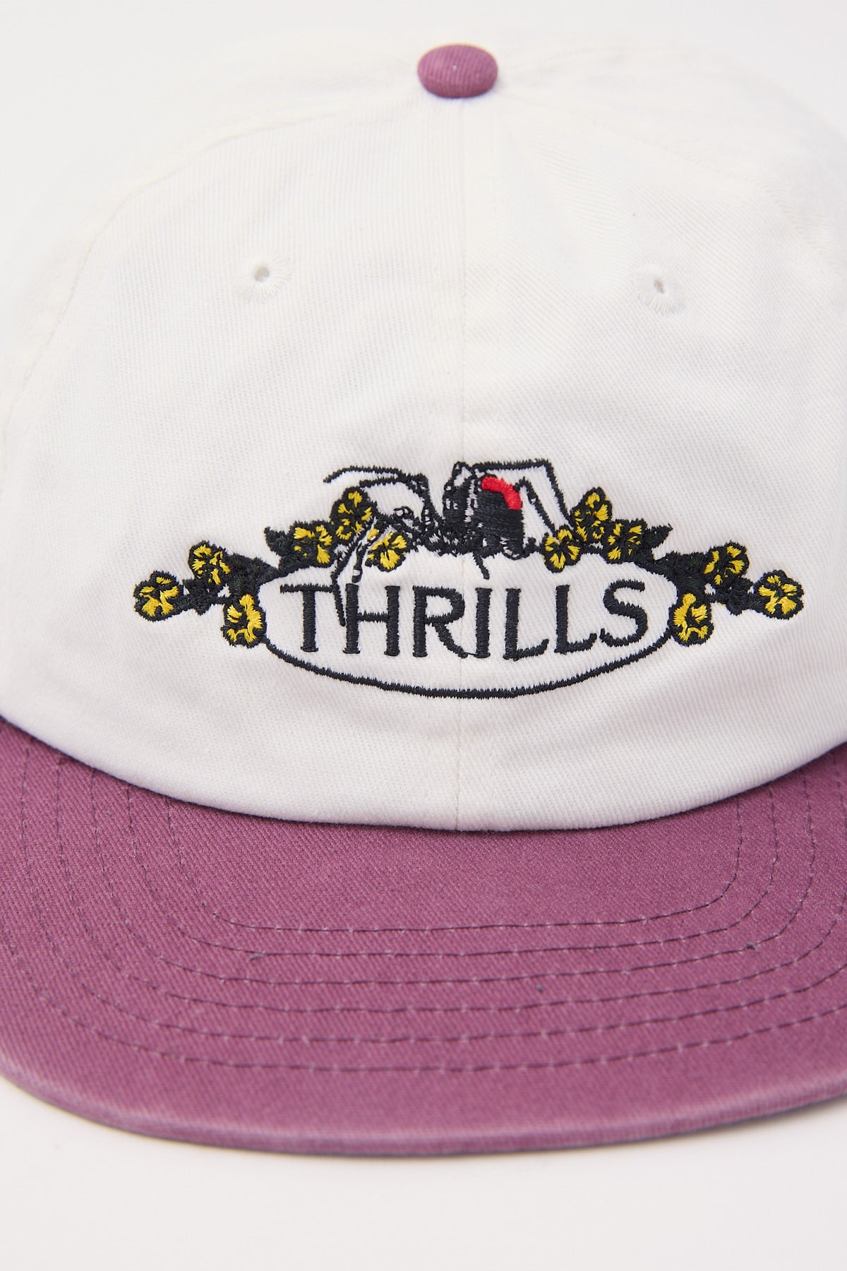 Thrills Deadly Garden 6 Panel Cap Heritage White/Hawthorn Rose