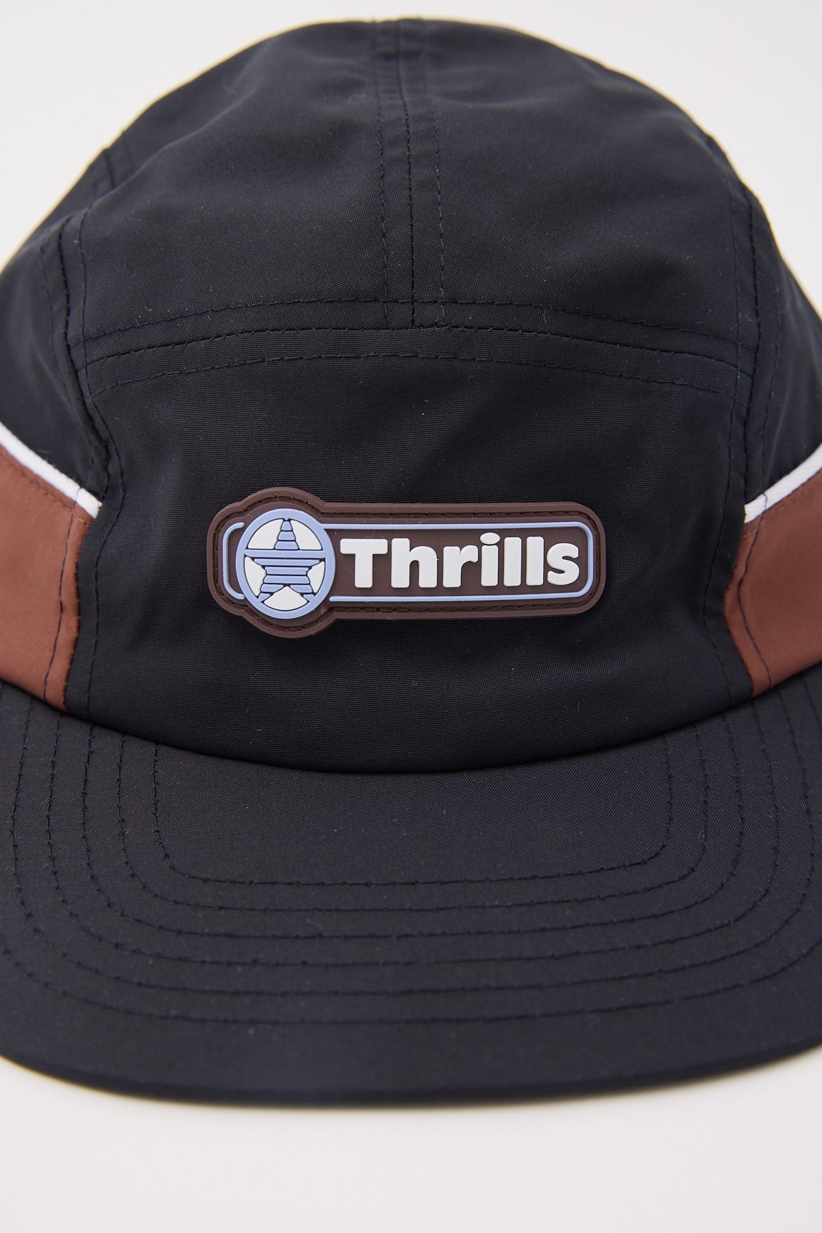 Thrills Gazed Curved 5 Panel Cap Black