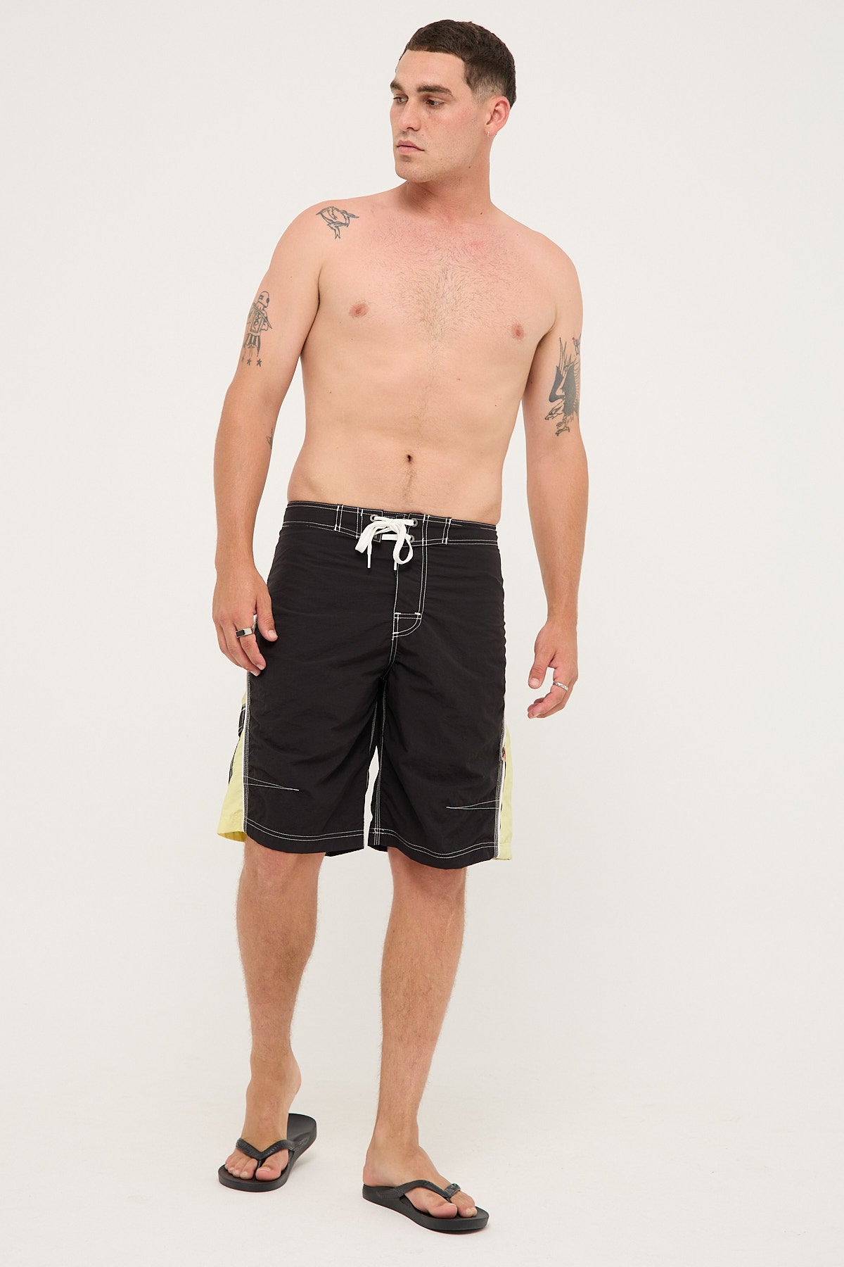 Worship Boardriderr Boardshort Black/Lime