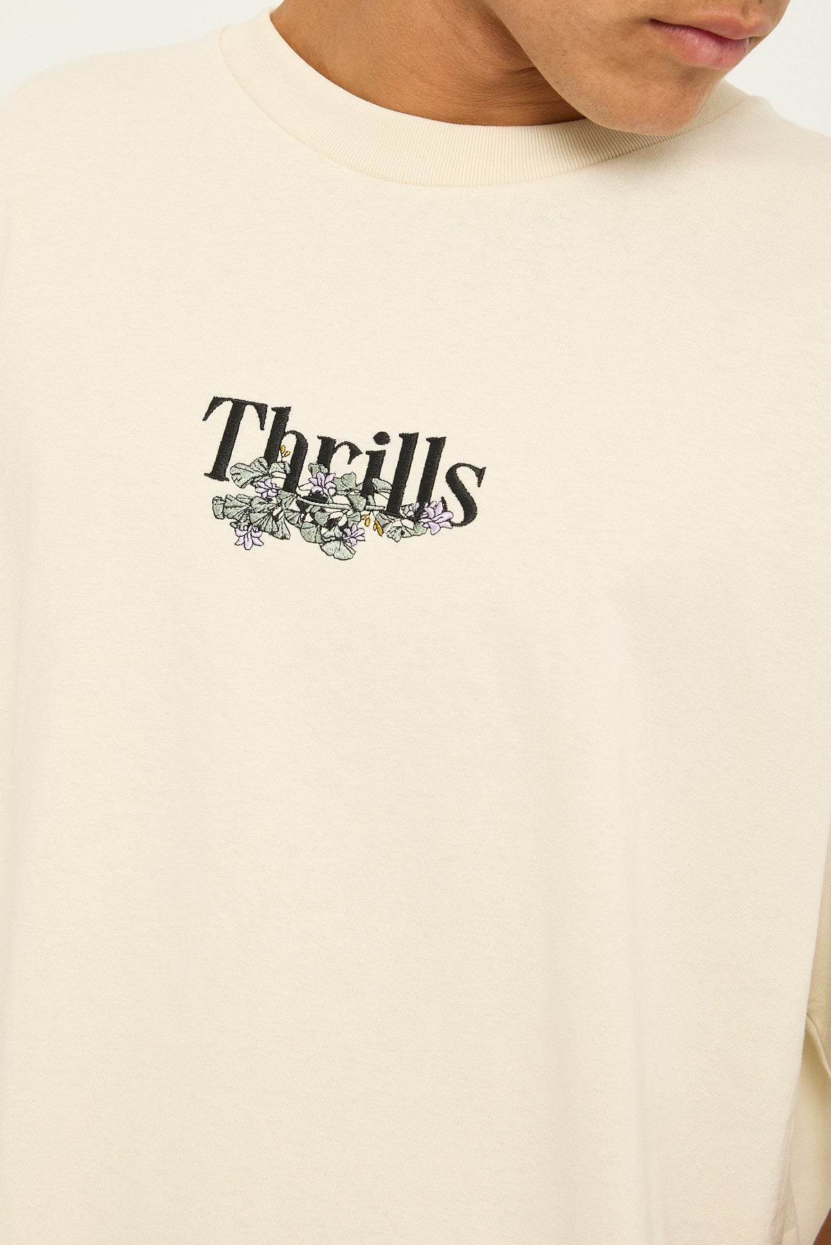 Thrills New Growth Oversize Fit Tee Hertiage White