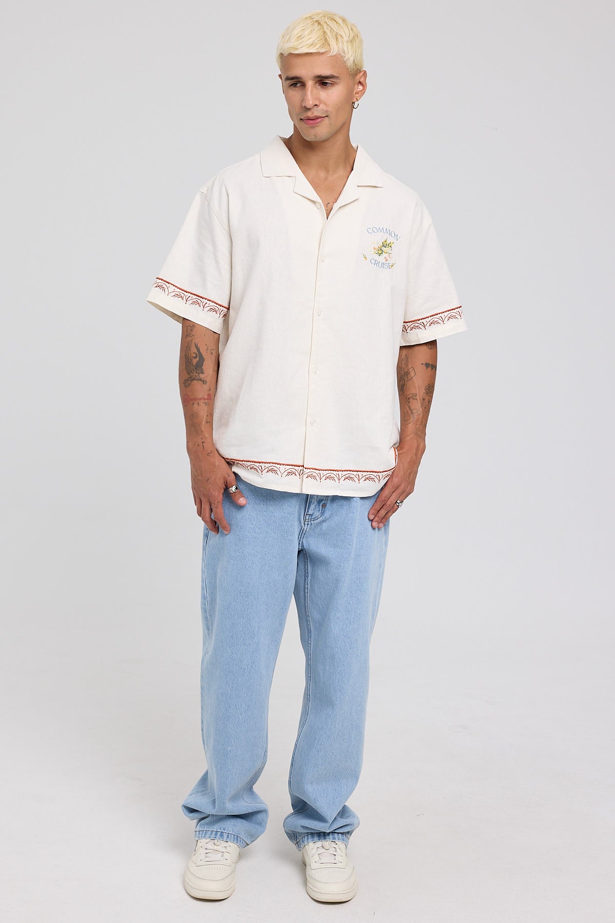 Common Need Cruise Resort Shirt White