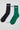 Common Need League Sock 3 Pack Black/White/Green