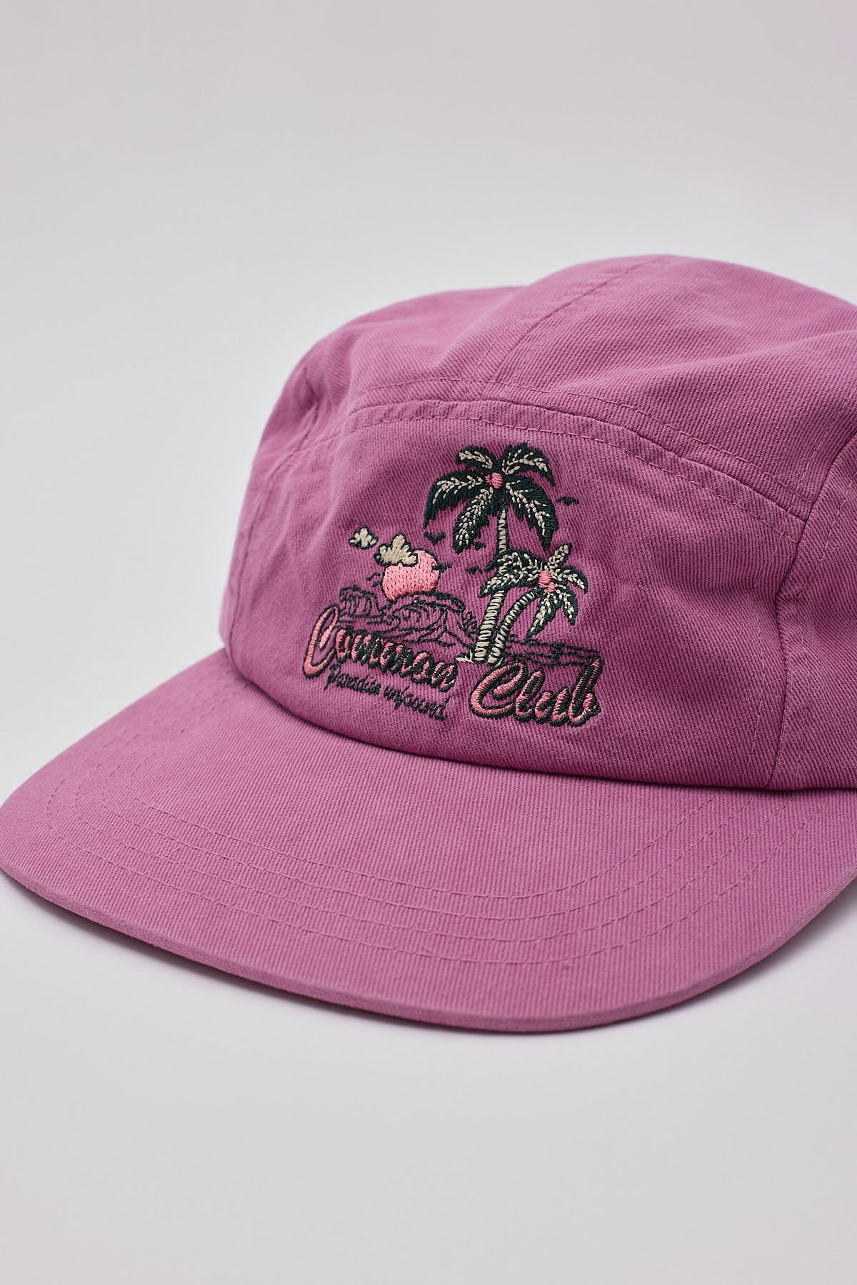 Common Need Paradise 5 Panel Cap Washed Berry