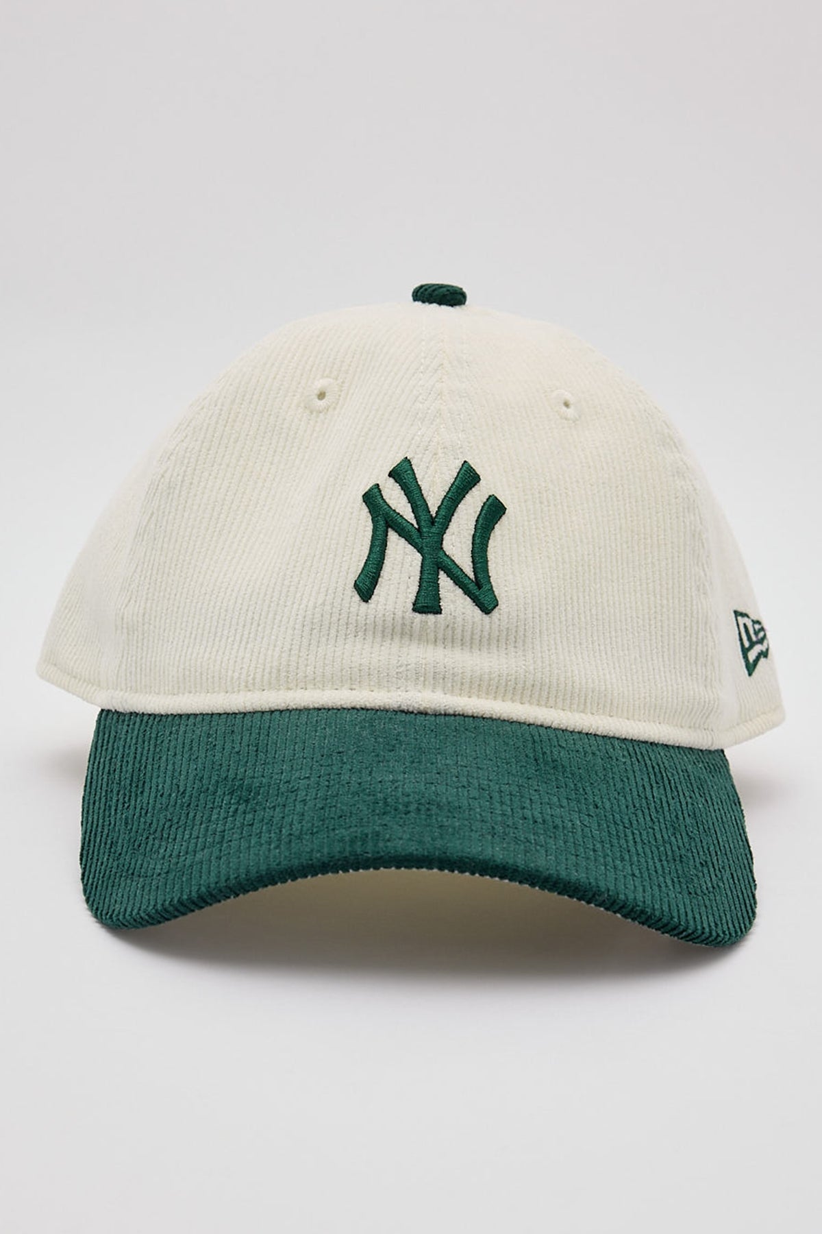 New Era 9Twenty Corduroy New York Yankees Cap Chrome White/Dark Green