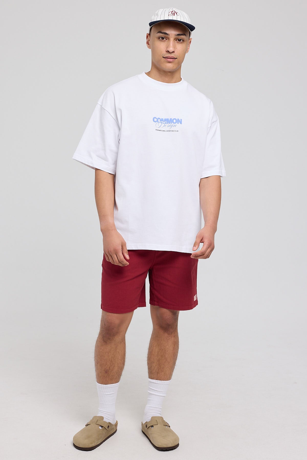 Common Need Organic Cotton Essential Short Burgundy