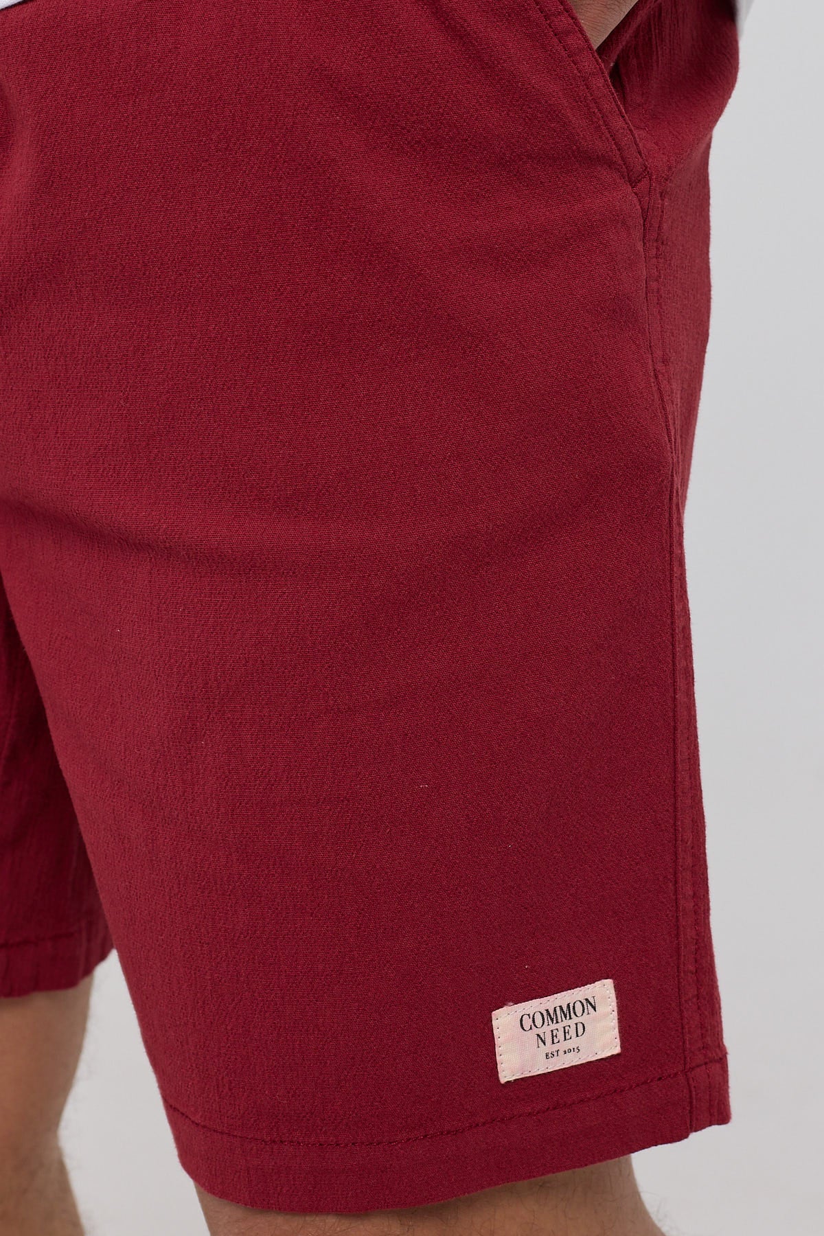 Common Need Organic Cotton Essential Short Burgundy