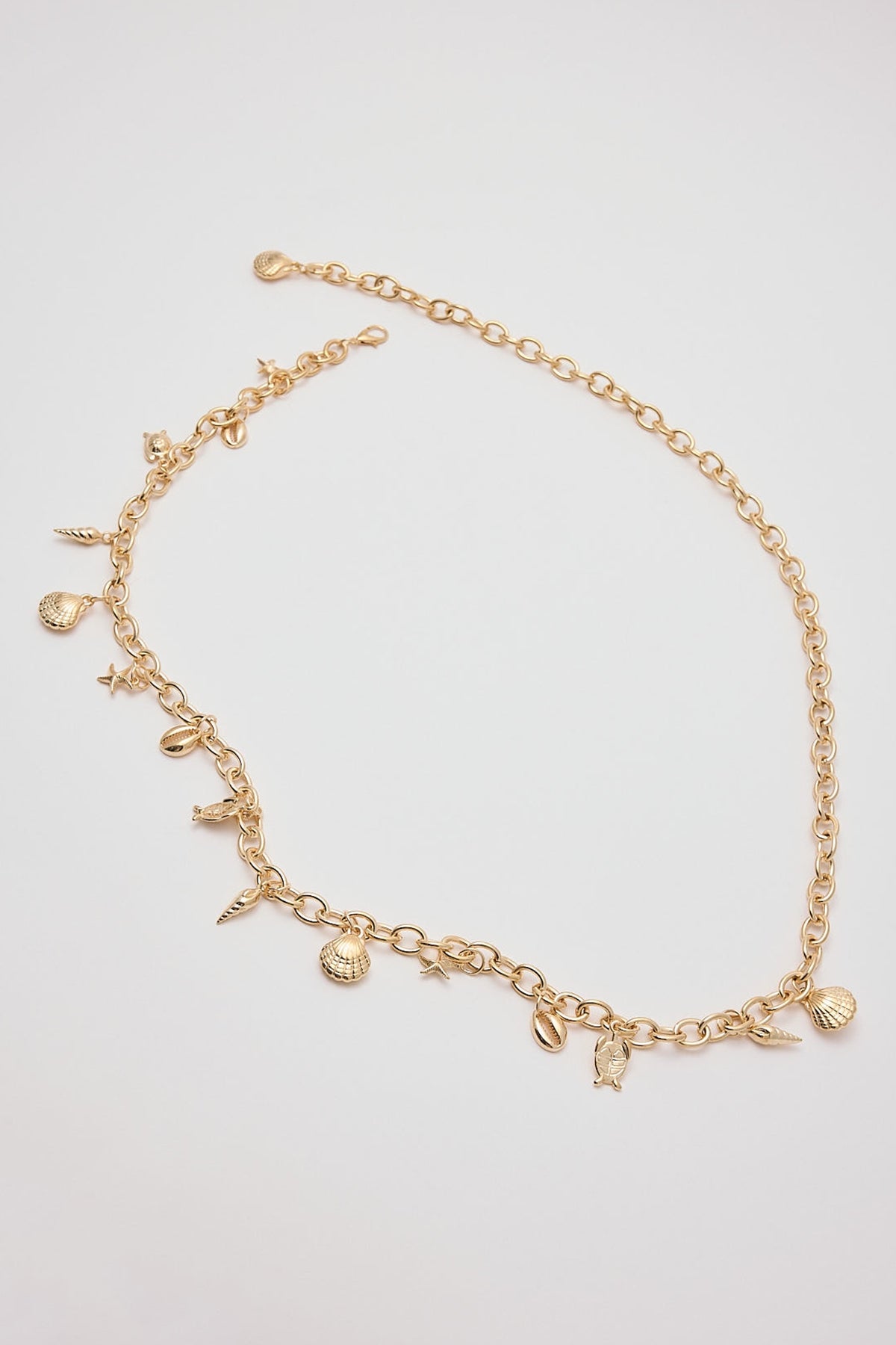 Token Starfish Charm Chain Belt Gold