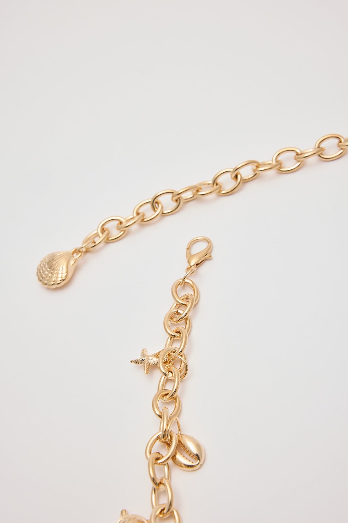 Token Starfish Charm Chain Belt Gold