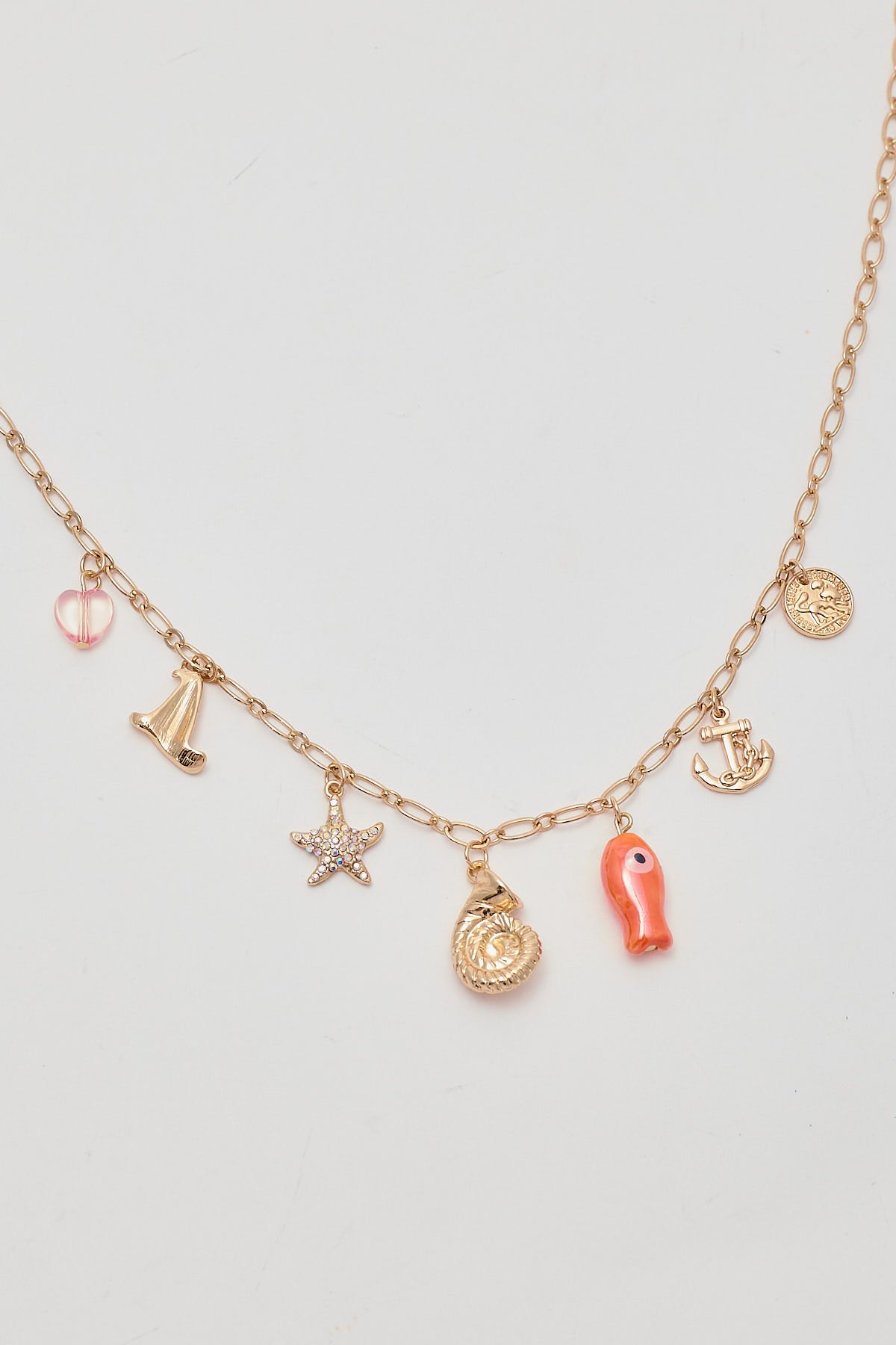 Token Voyage Charm Necklace Gold