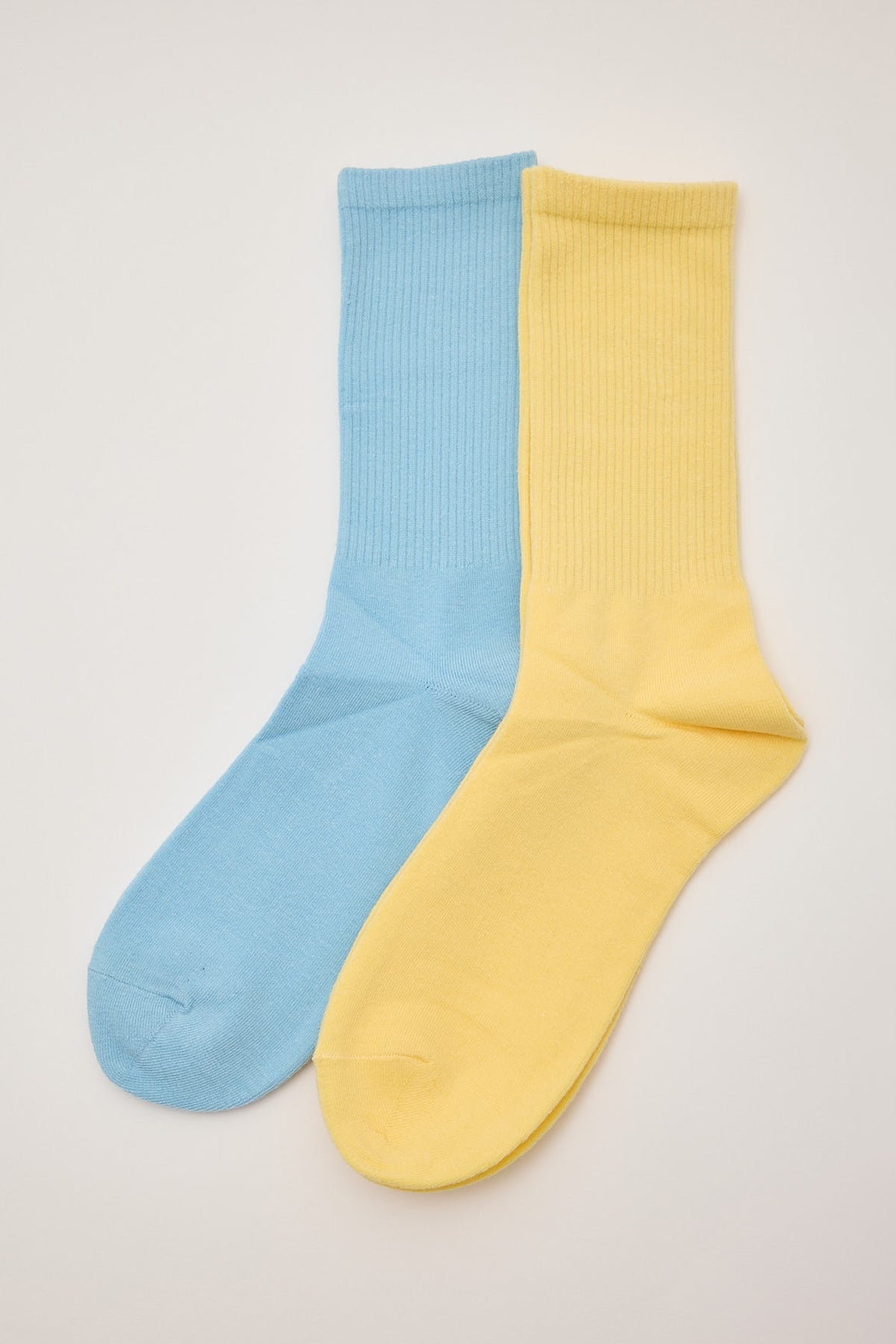 Token Solid Colour Sock 2 Pack Blue / Yellow