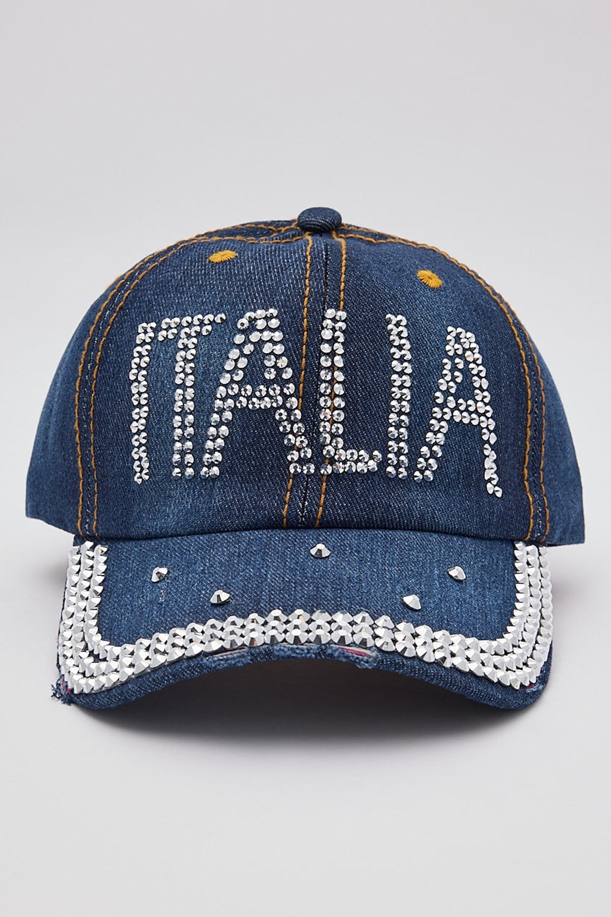 Token Y2k Diamonte Italia Dad Cap Mid Blue Denim