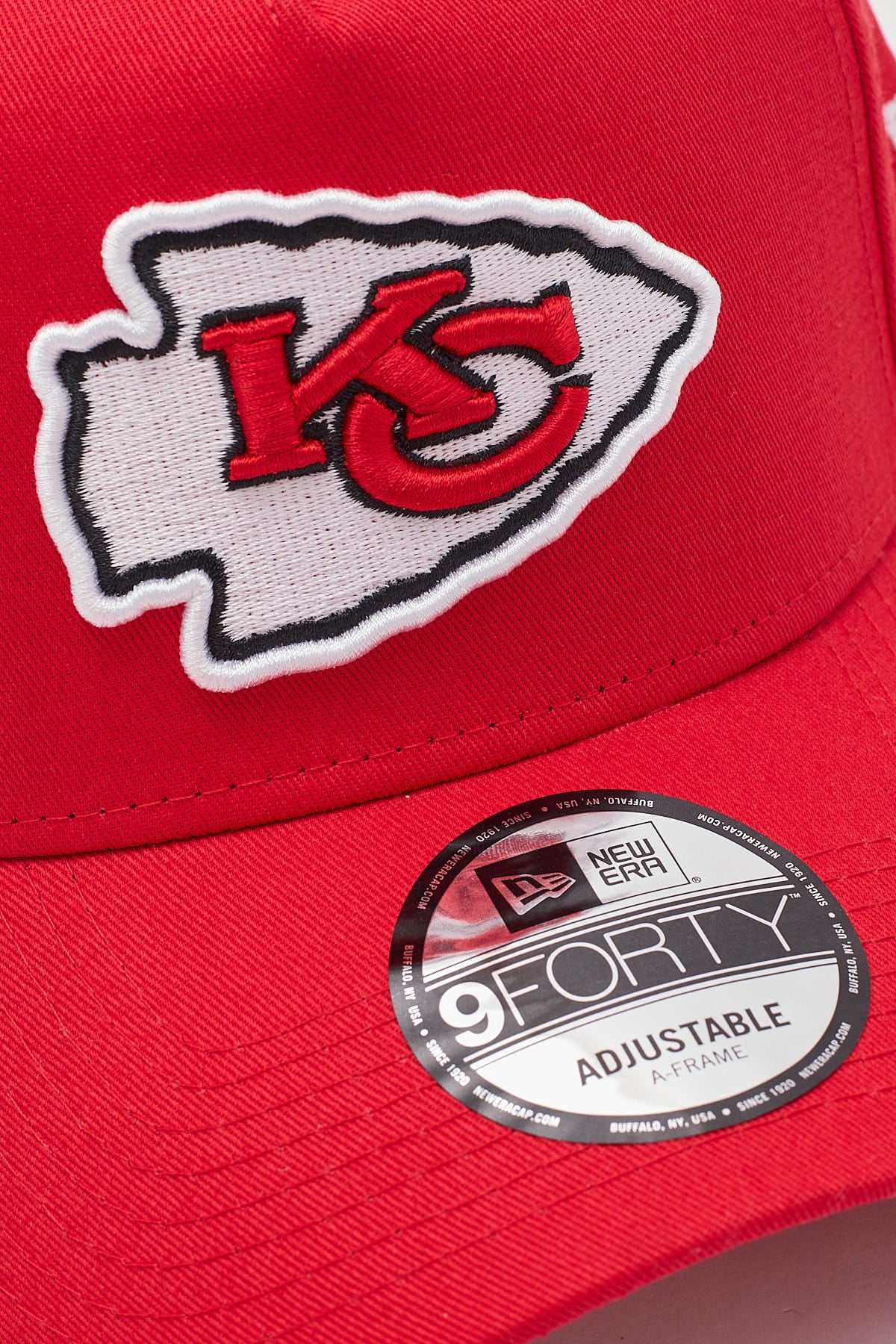 New Era 9Forty AFrame Kansas City Chiefs Cap OTC Red/White Embroidery